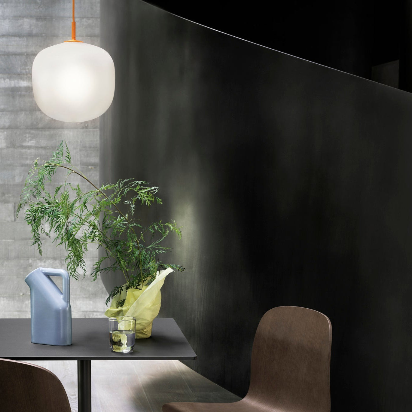 Etienne Pendant Lamp Semi-transparent Glass