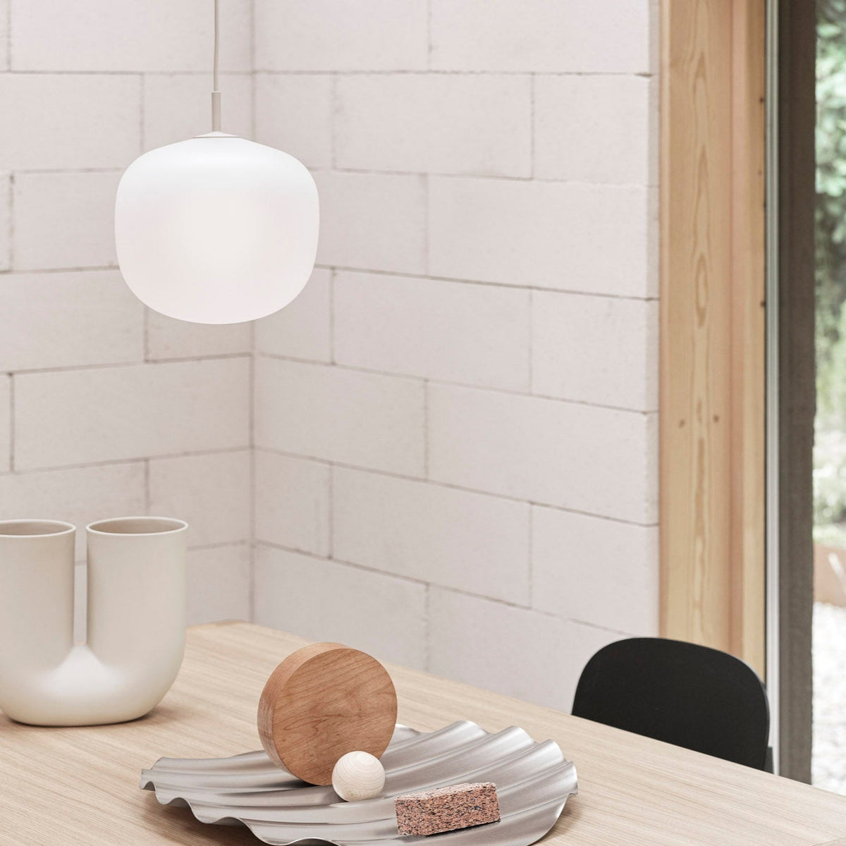 Etienne Pendant Lamp Semi-transparent Glass