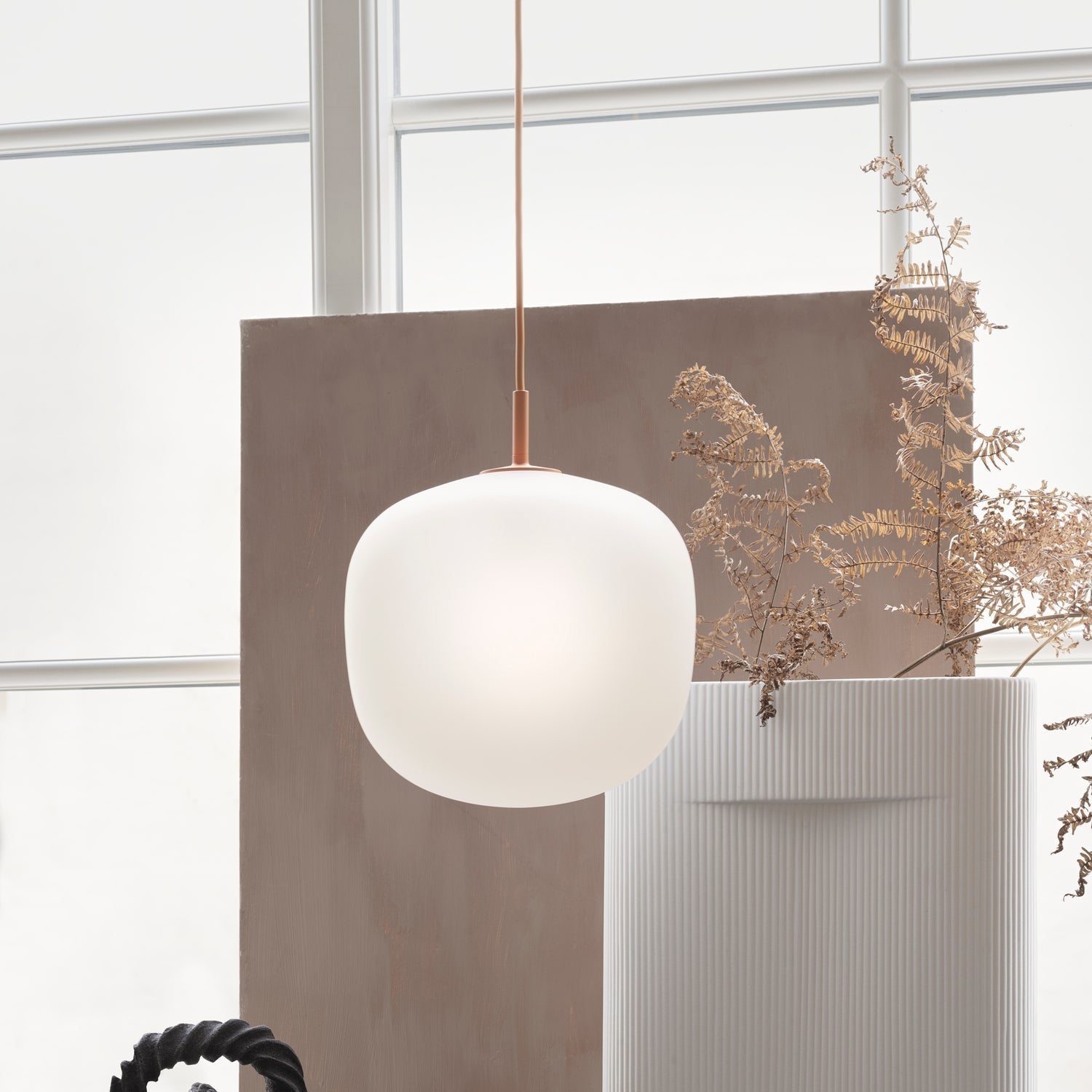 Etienne Pendant Lamp Semi-transparent Glass