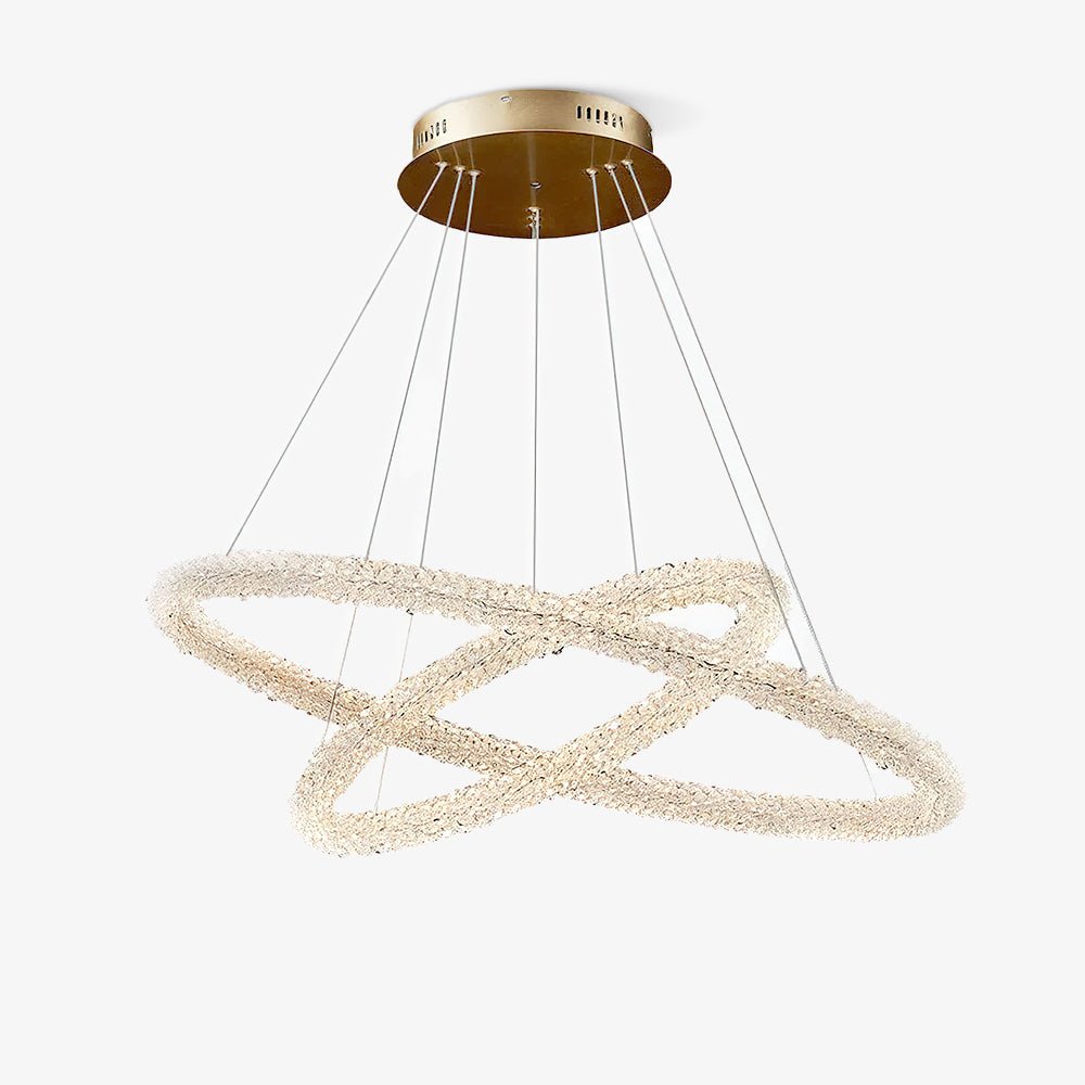 Lustra Chandelier Ring Crystal LED - Neutral Decor