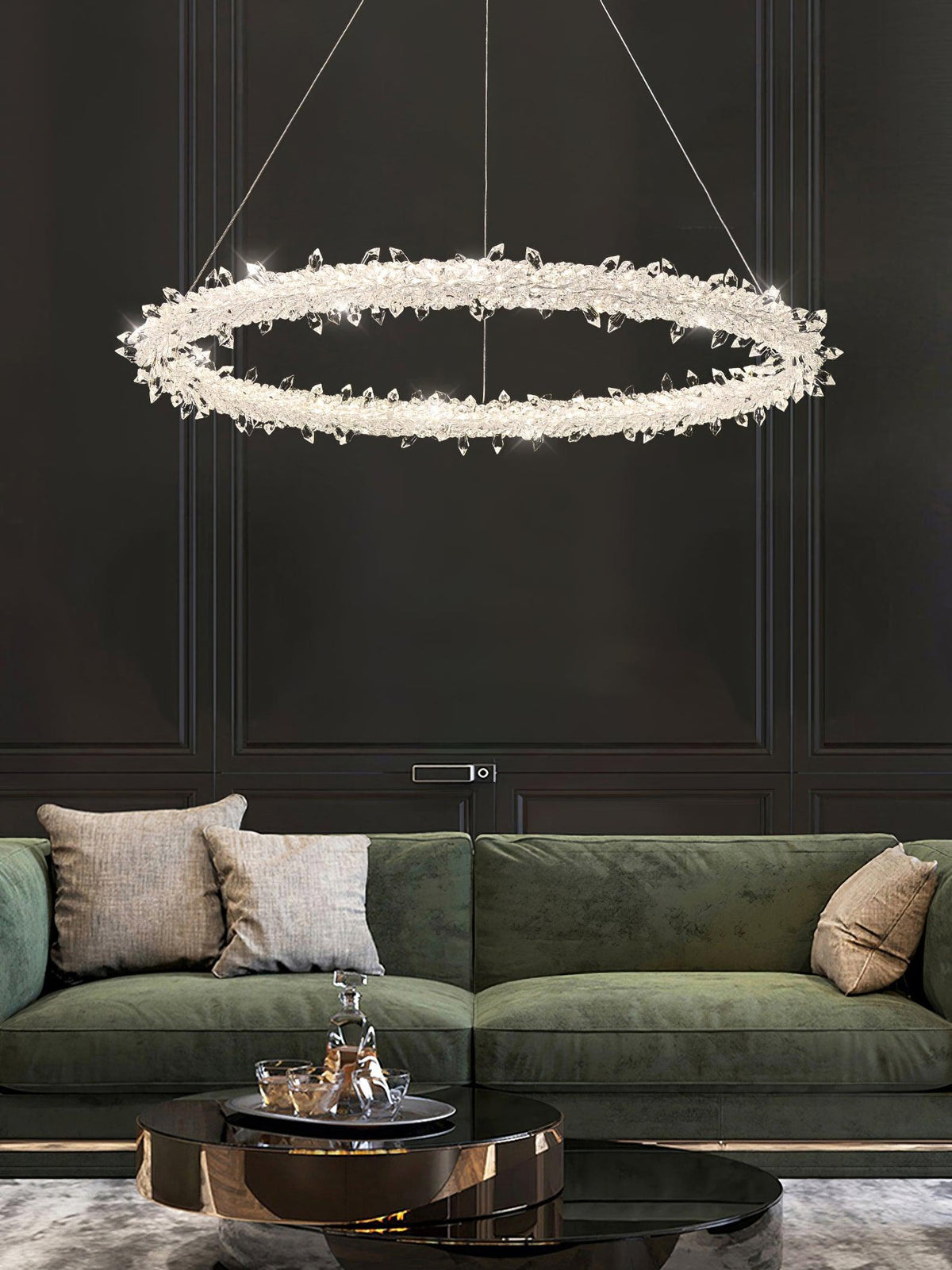 Seleira Chandelier Ring Crystal LED