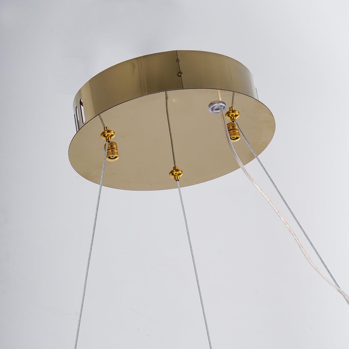 Lustra Chandelier Ring Crystal LED - Neutral Decor