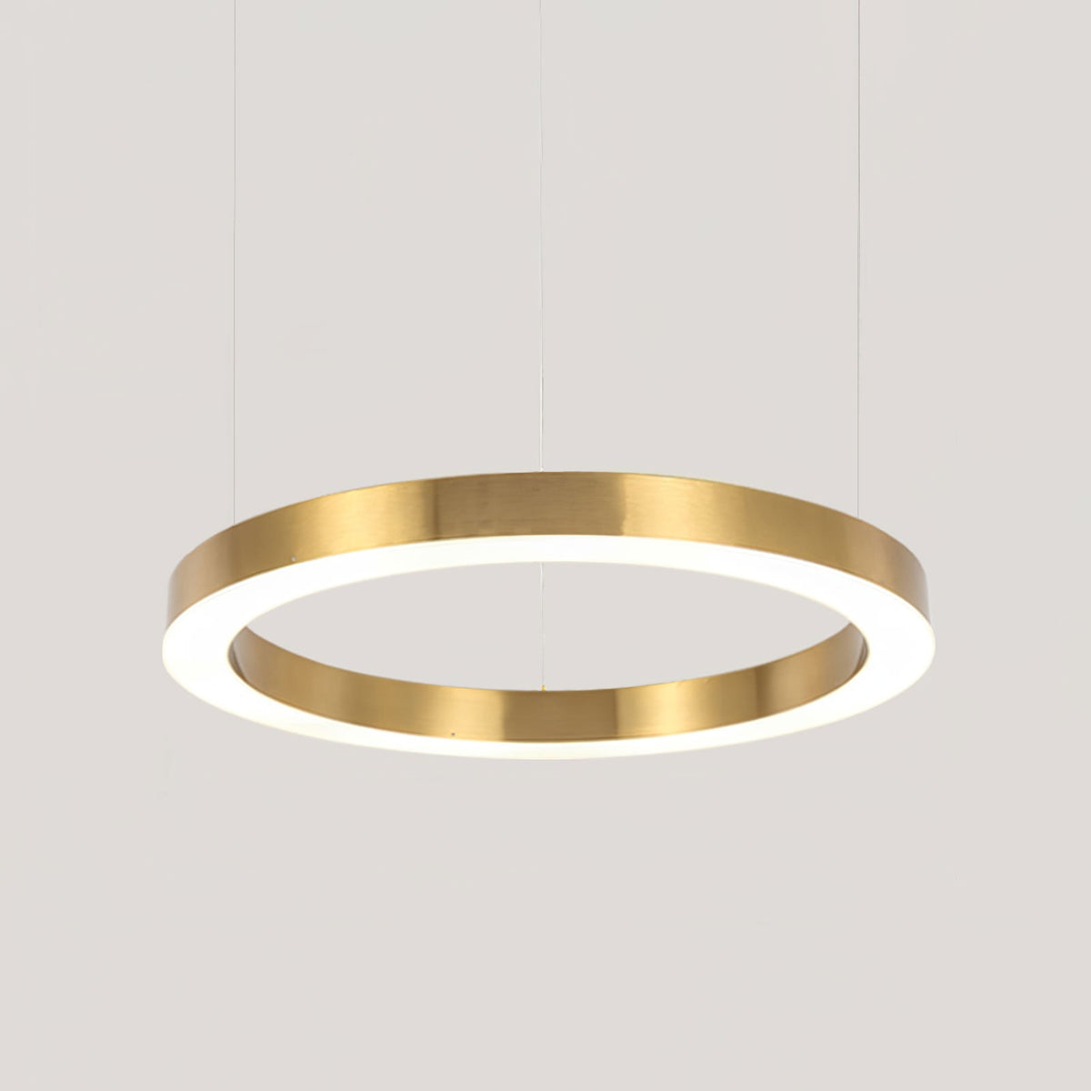 Dexlin Pendant Light LED Ring Gold Modern 3-Ring