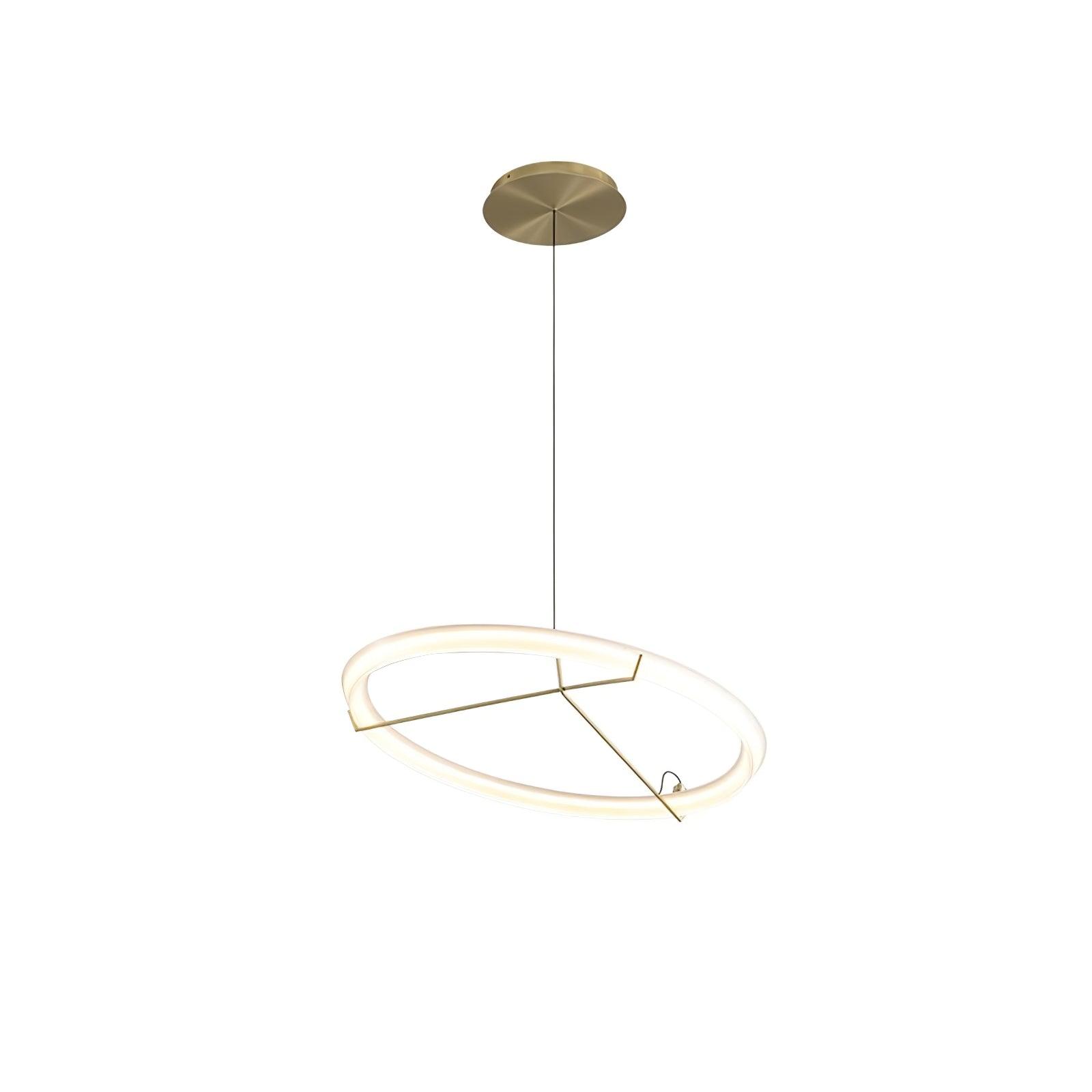 Orinirian Chandelier Modern Stainless Steel Ring