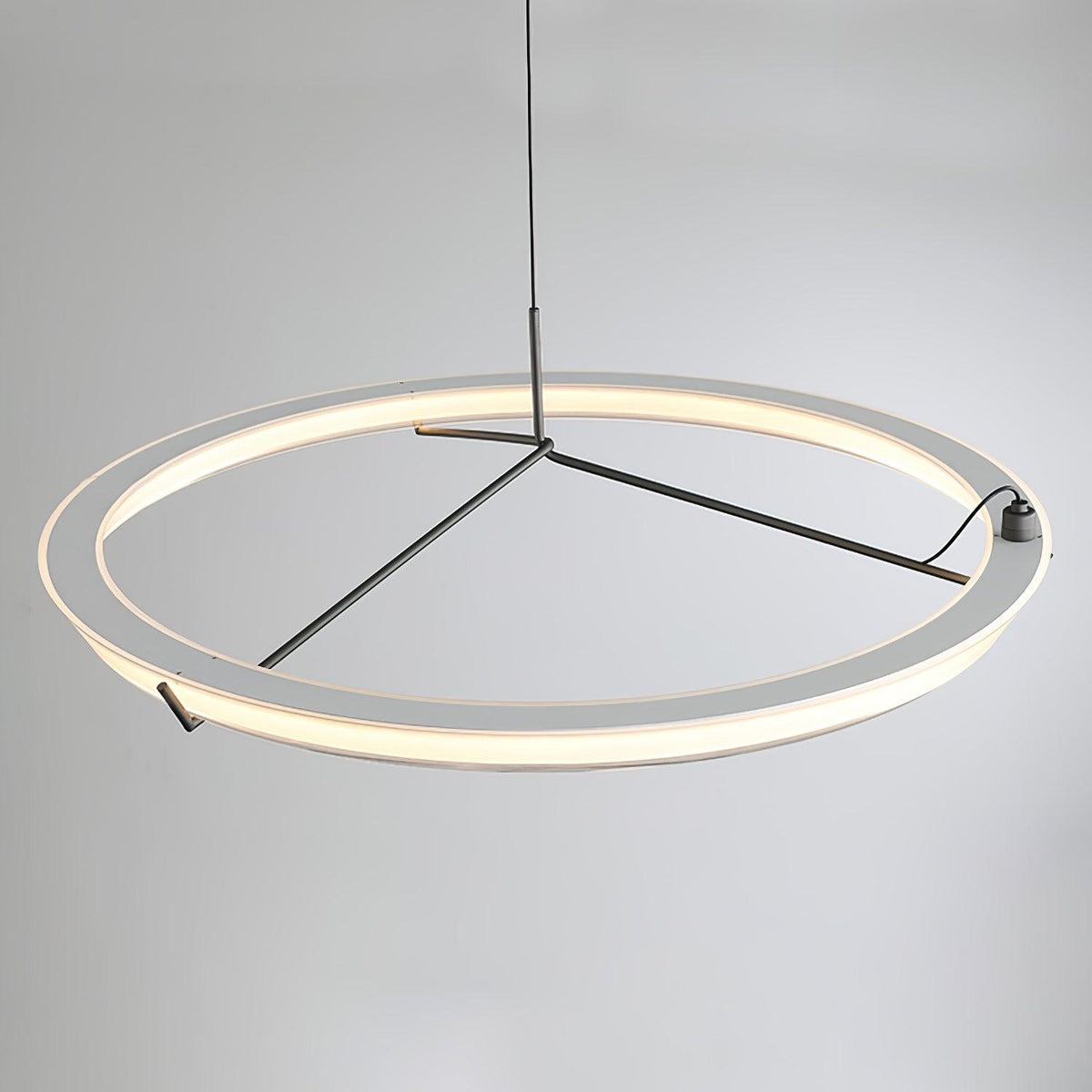 Orinirian Chandelier Modern Stainless Steel Ring