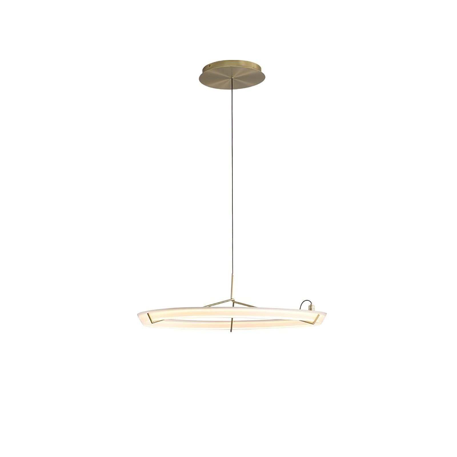 Orinirian Chandelier Modern Stainless Steel Ring