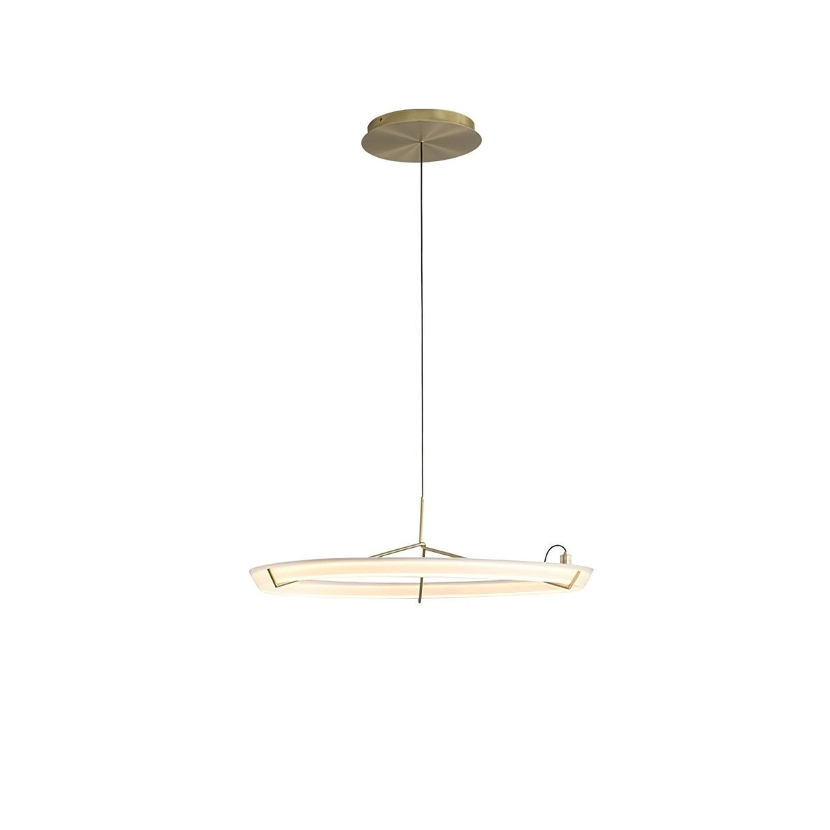 Orinirian Chandelier Modern Stainless Steel Ring