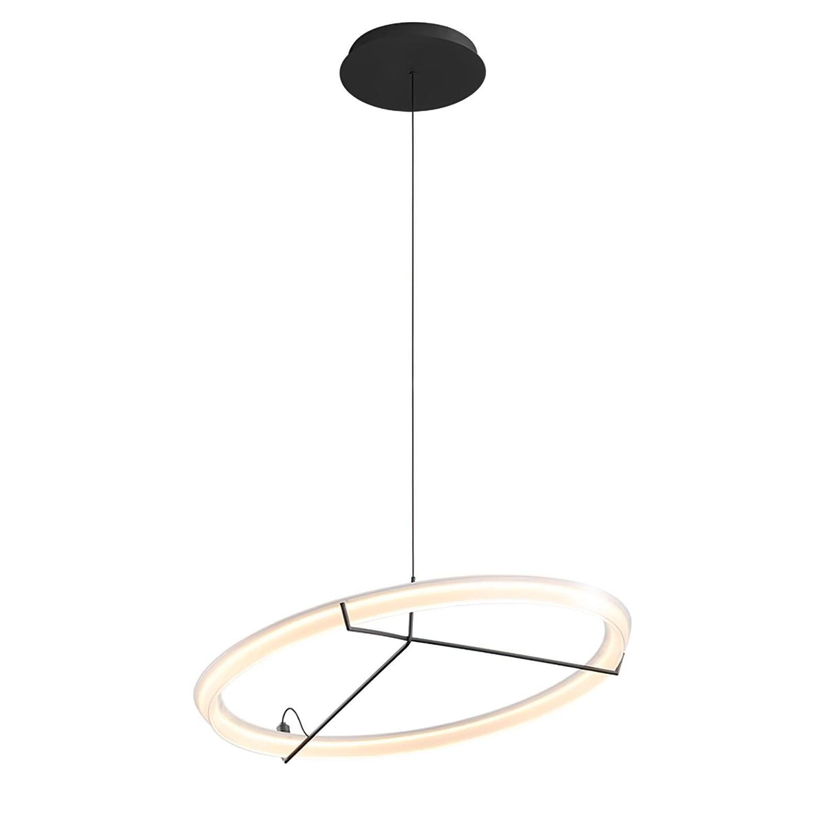 Orinirian Chandelier Modern Stainless Steel Ring