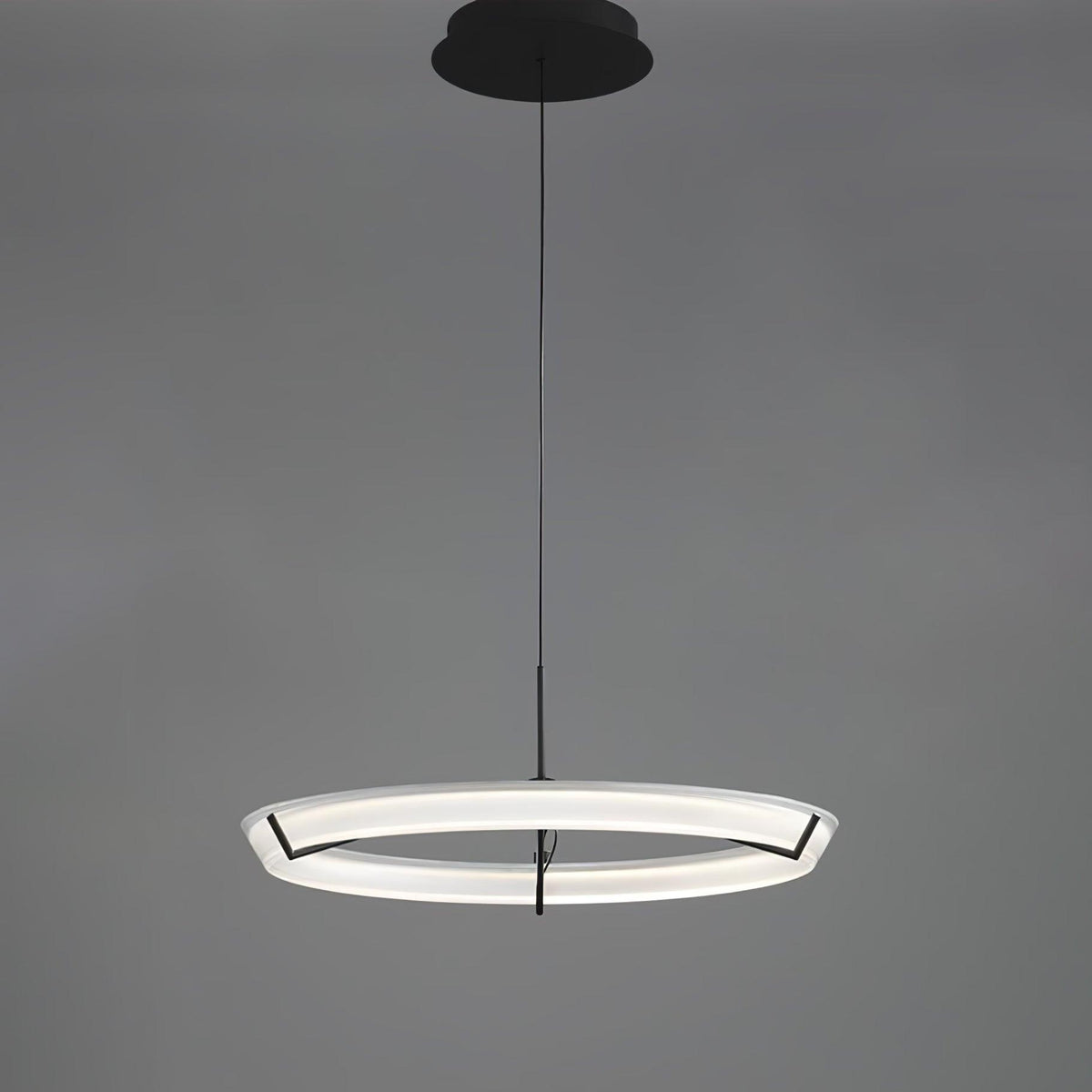 Orinirian Chandelier Modern Stainless Steel Ring