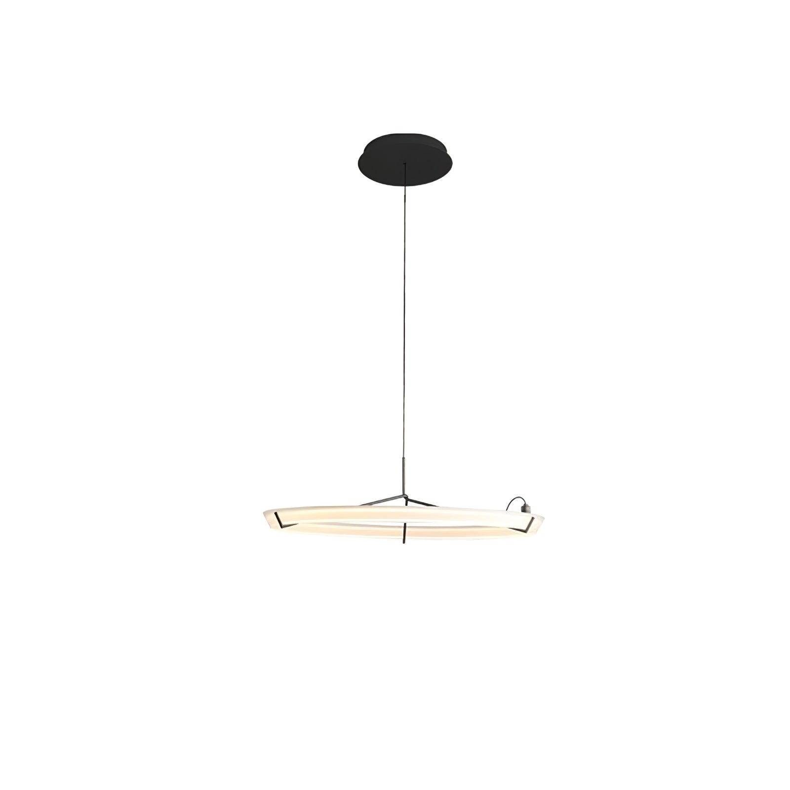 Orinirian Chandelier Modern Stainless Steel Ring