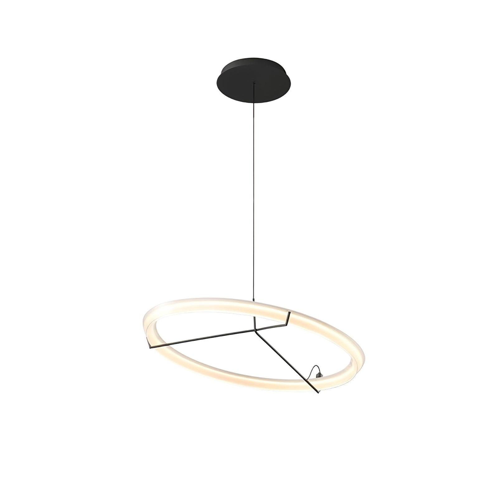 Orinirian Chandelier Modern Stainless Steel Ring