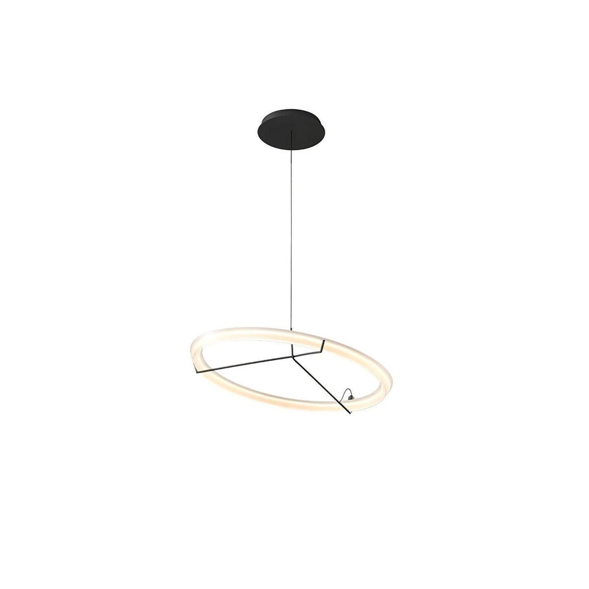 Orinirian Chandelier Modern Stainless Steel Ring