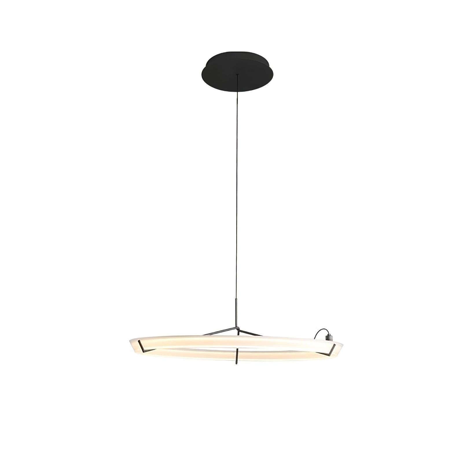 Orinirian Chandelier Modern Stainless Steel Ring