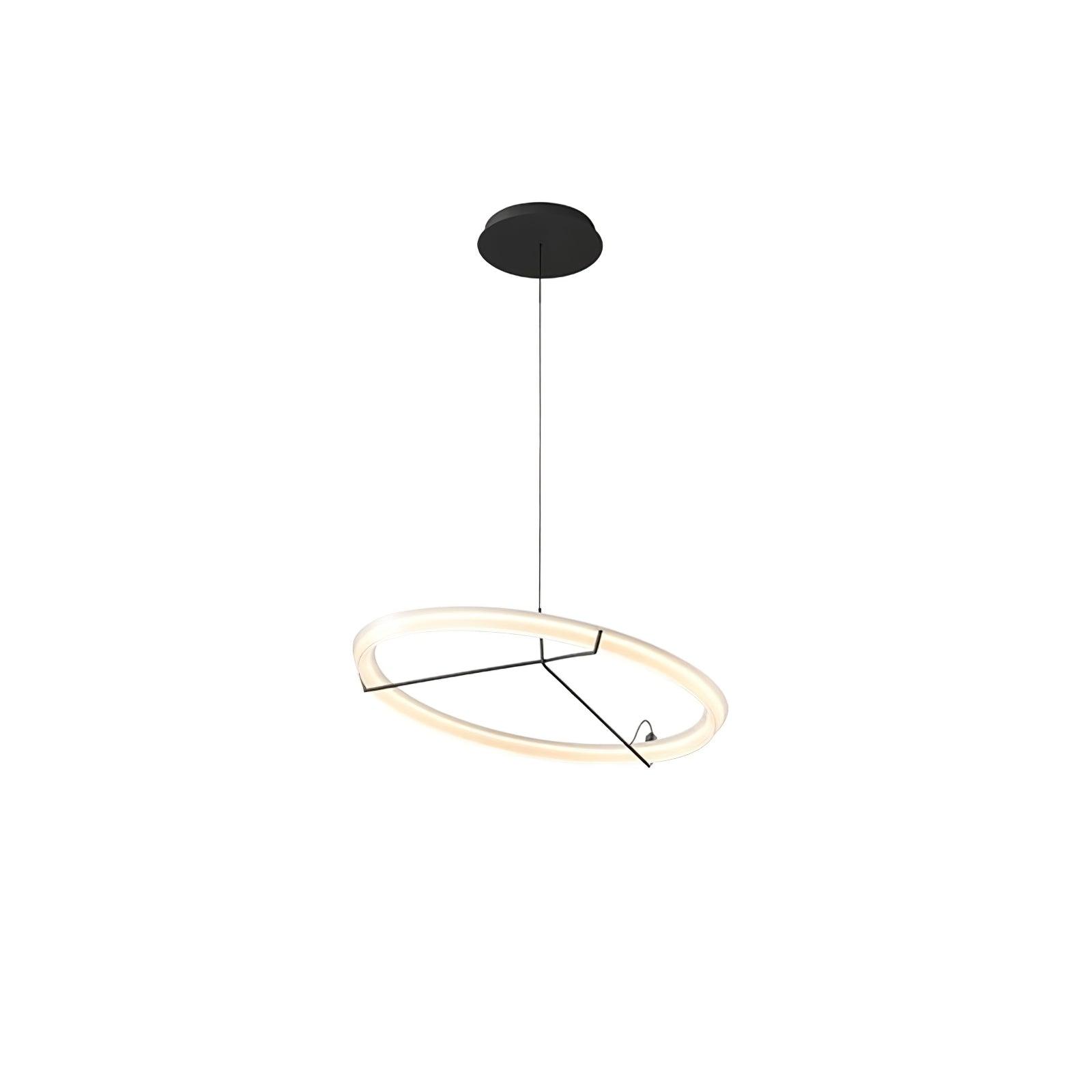 Orinirian Chandelier Modern Stainless Steel Ring
