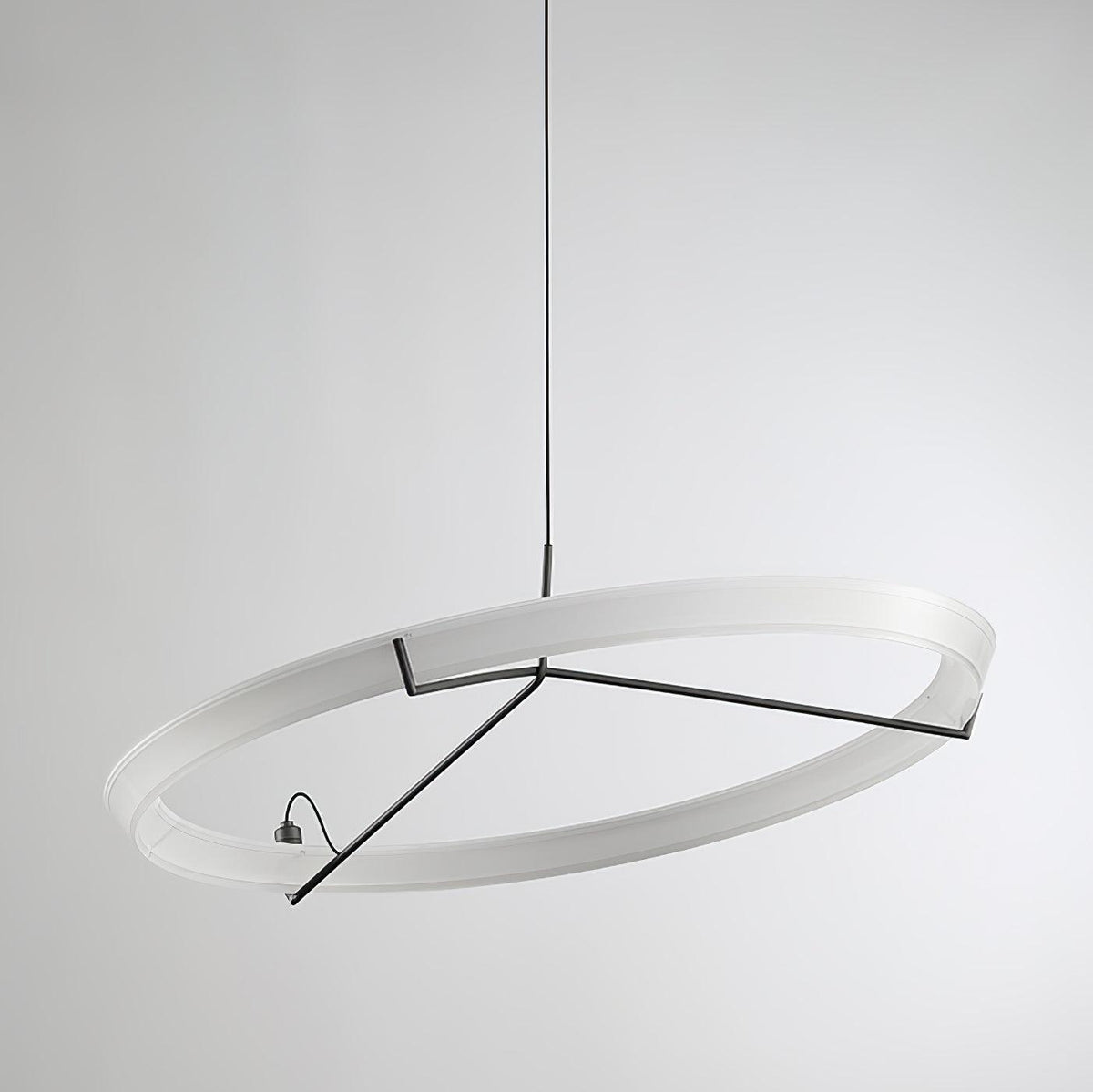 Orinirian Chandelier Modern Stainless Steel Ring