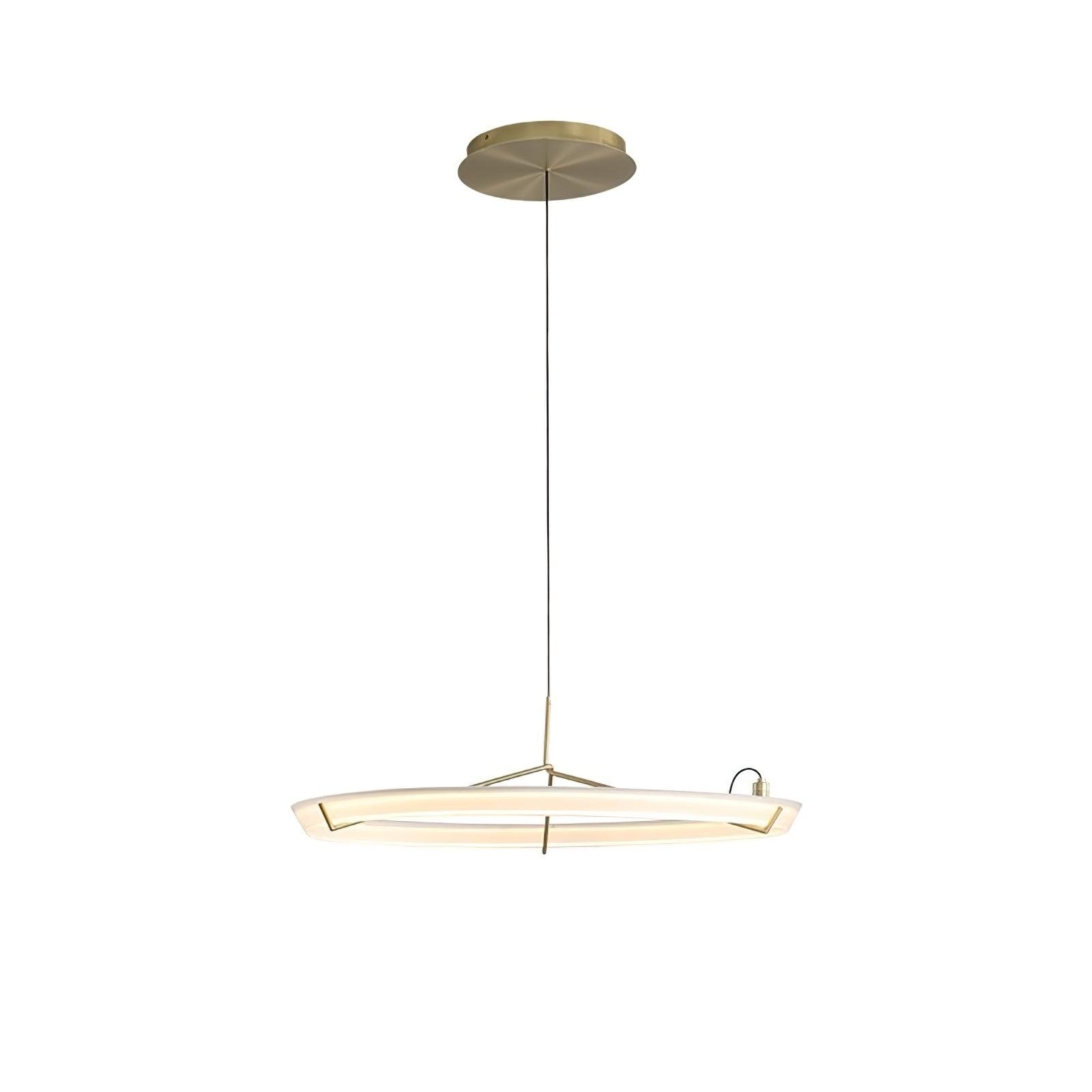 Orinirian Chandelier Modern Stainless Steel Ring