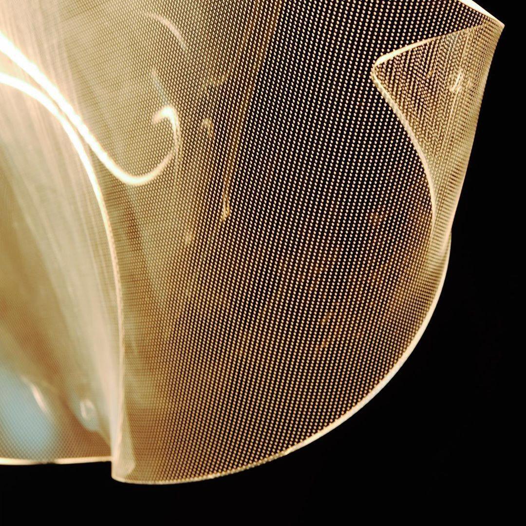 Lucuian Chandelier Acrylic LED Abstract Floating