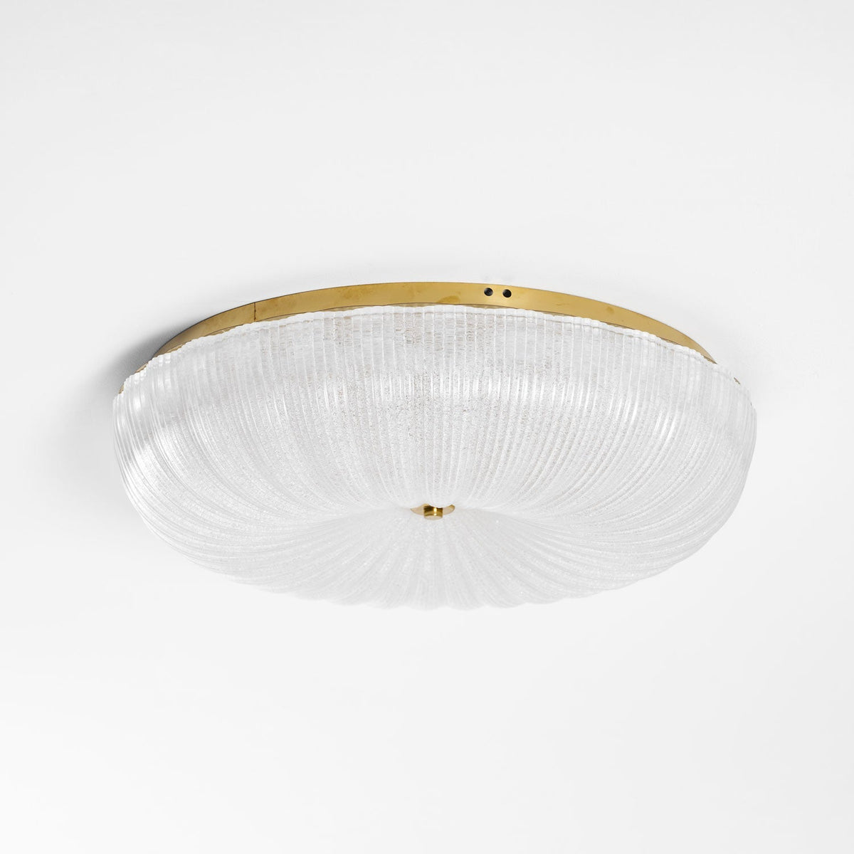 Delafield Ripple Glass Flush Mount Ceiling Light