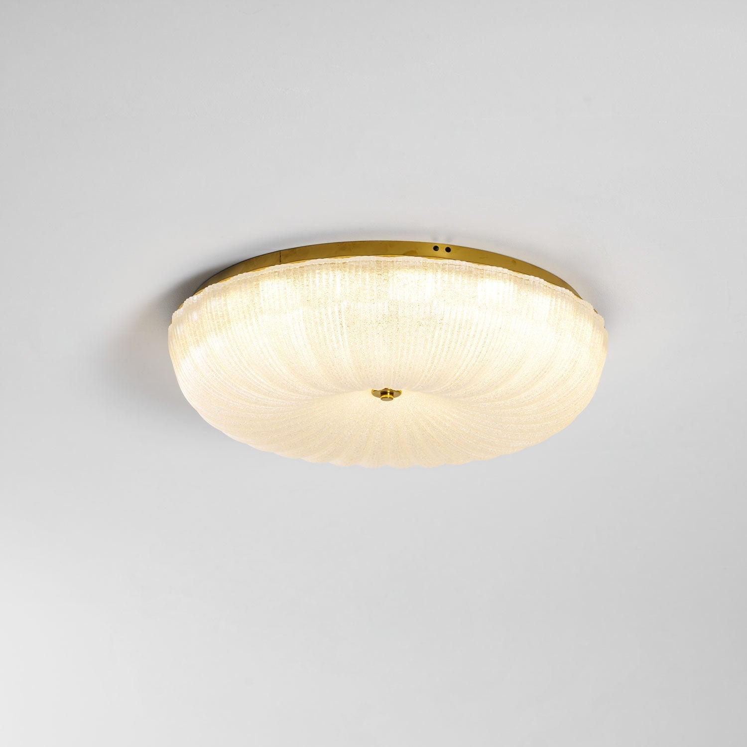 Delafield Ripple Glass Flush Mount Ceiling Light