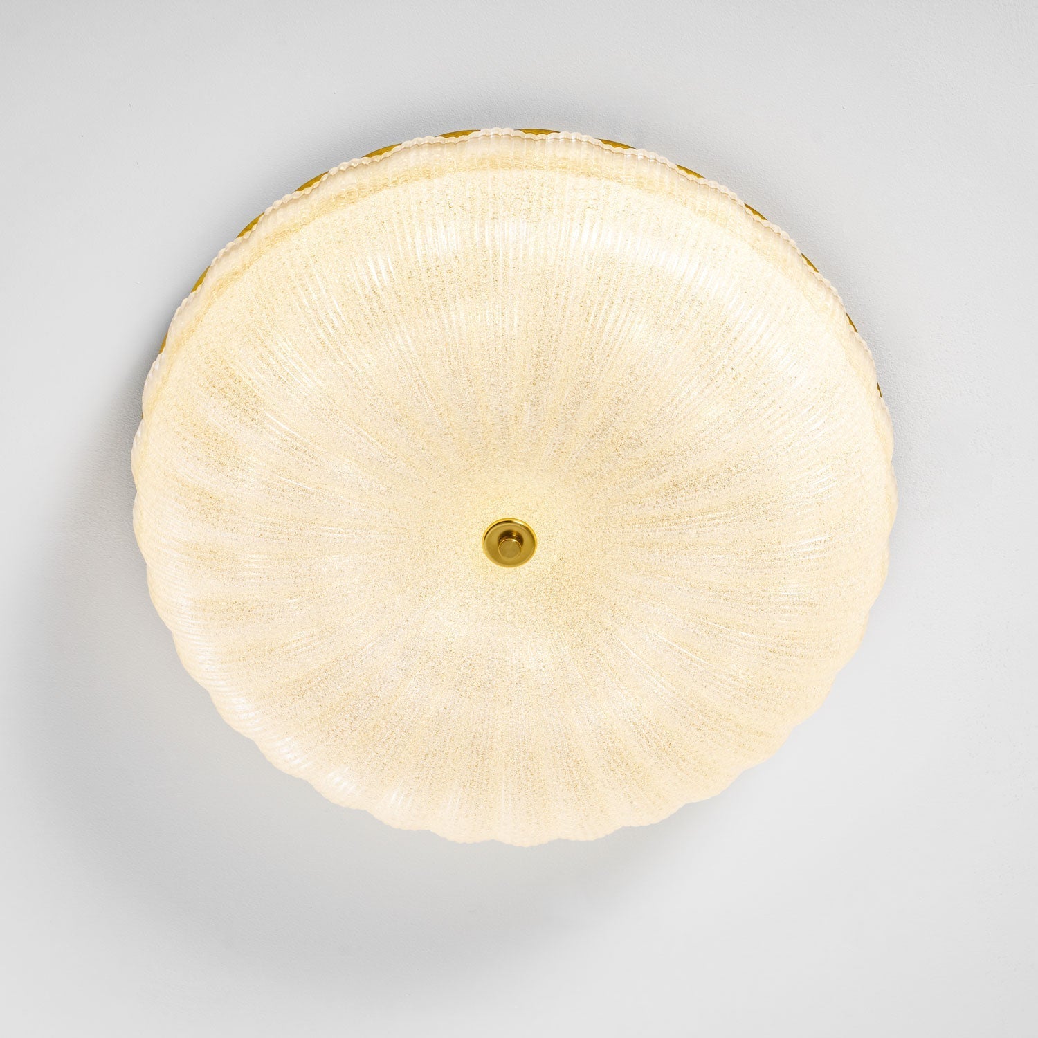 Delafield Ripple Glass Flush Mount Ceiling Light