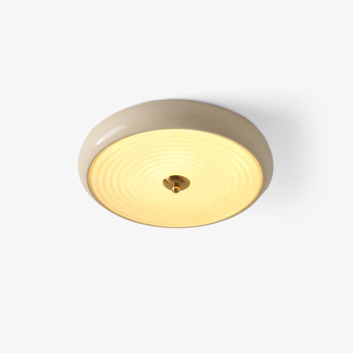 Utheara Modern Minimalist Ripple Cream Glass Ceiling Lamp