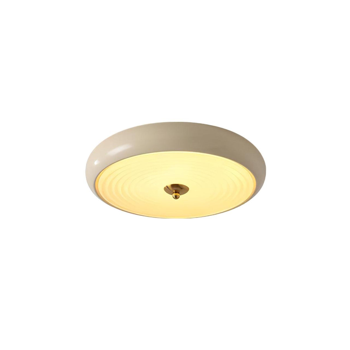 Utheara Modern Minimalist Ripple Cream Glass Ceiling Lamp