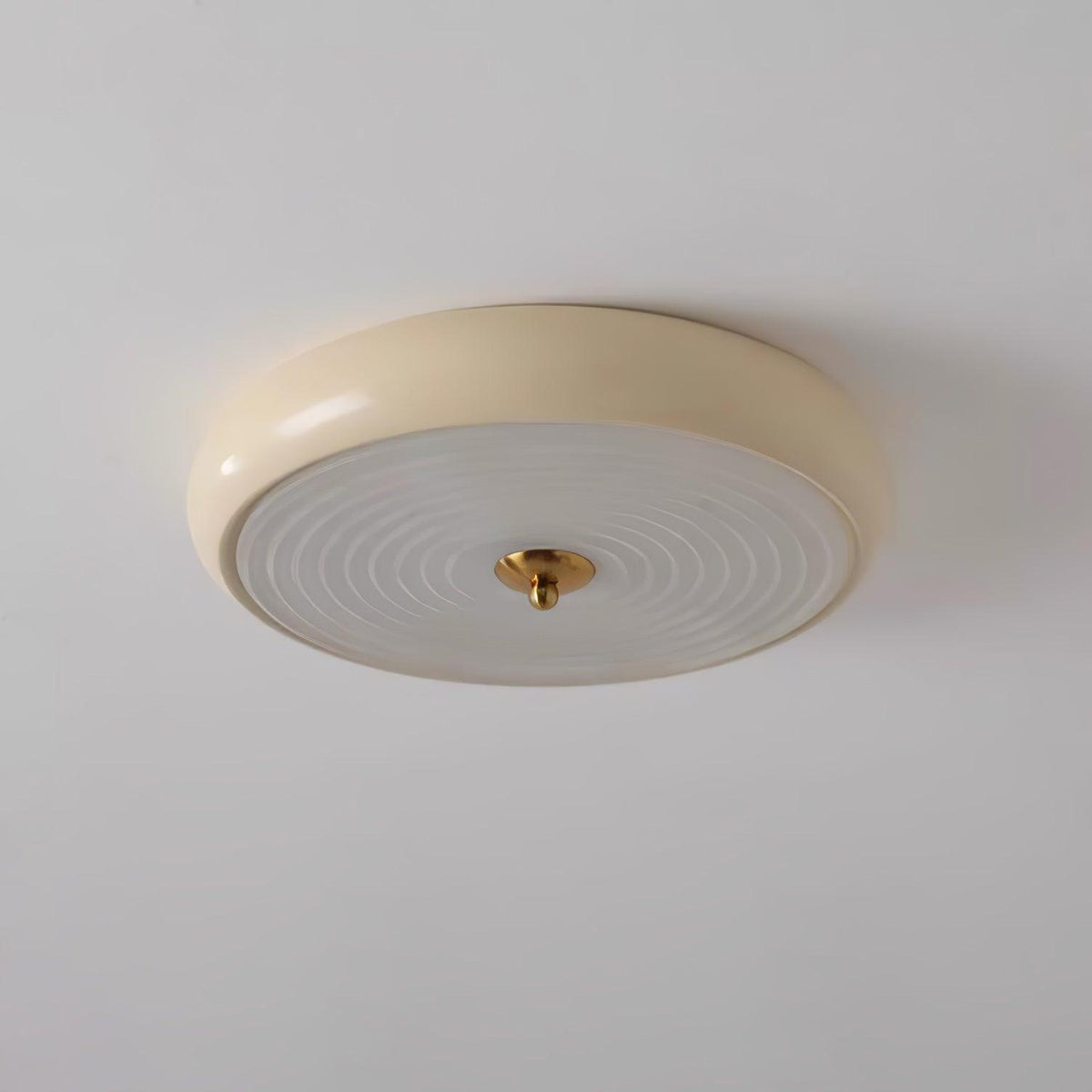 Utheara Modern Minimalist Ripple Cream Glass Ceiling Lamp