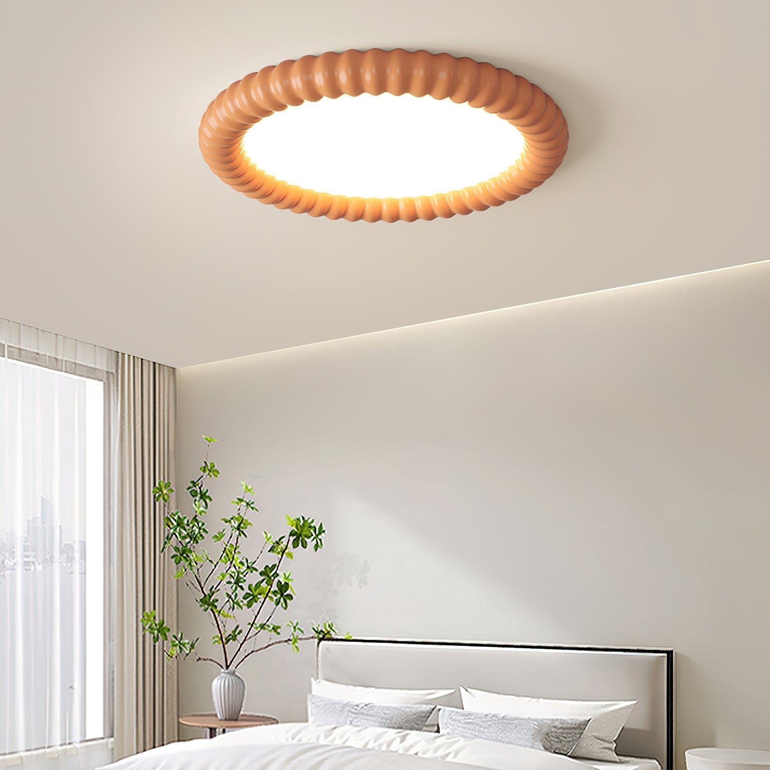 Ulire Nordic Art Ripple Resin Ceiling Light