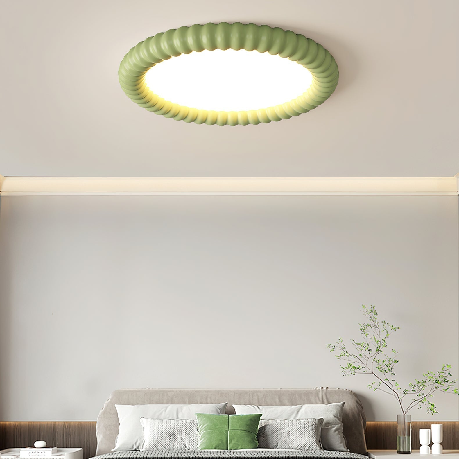 Ulire Nordic Art Ripple Resin Ceiling Light
