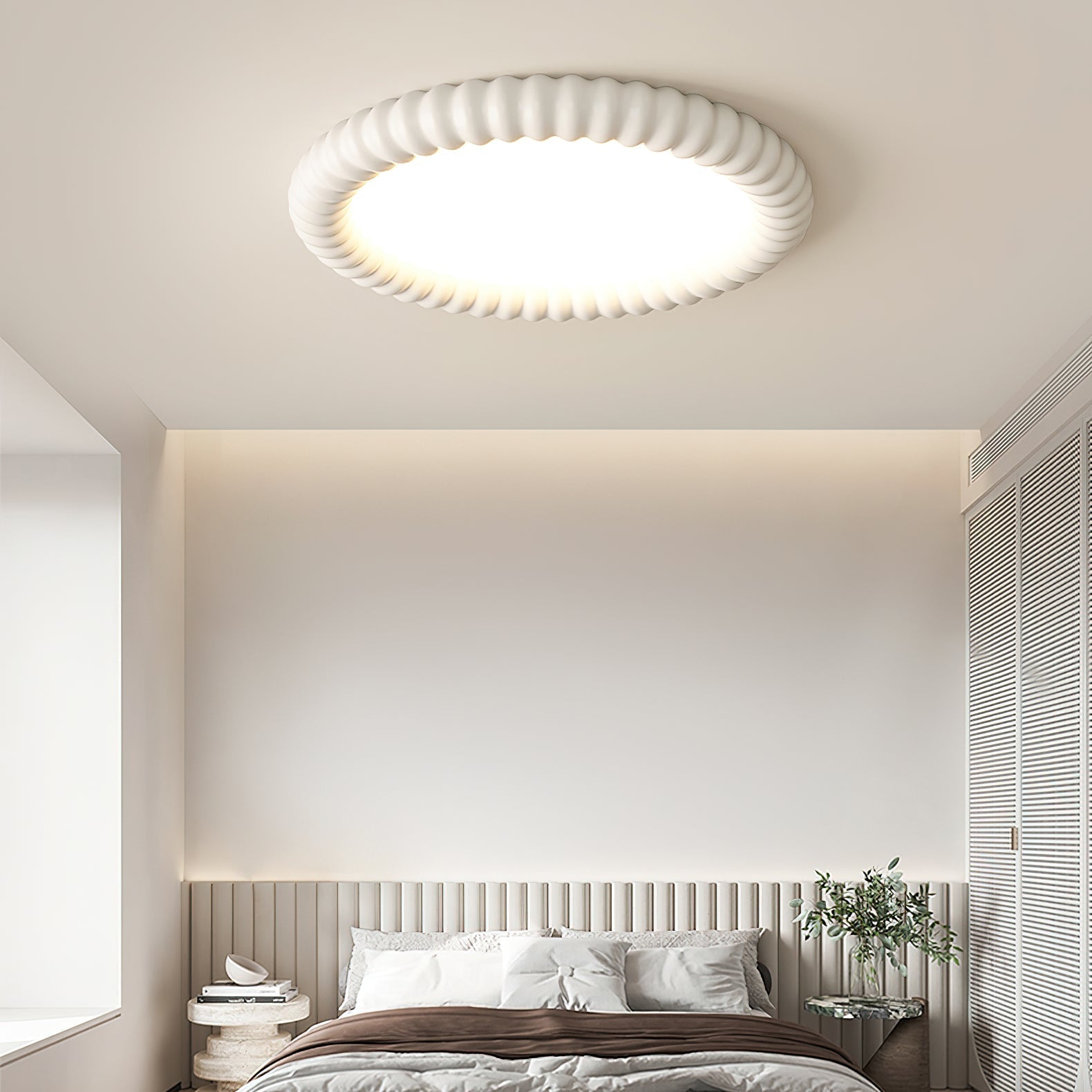 Ulire Nordic Art Ripple Resin Ceiling Light