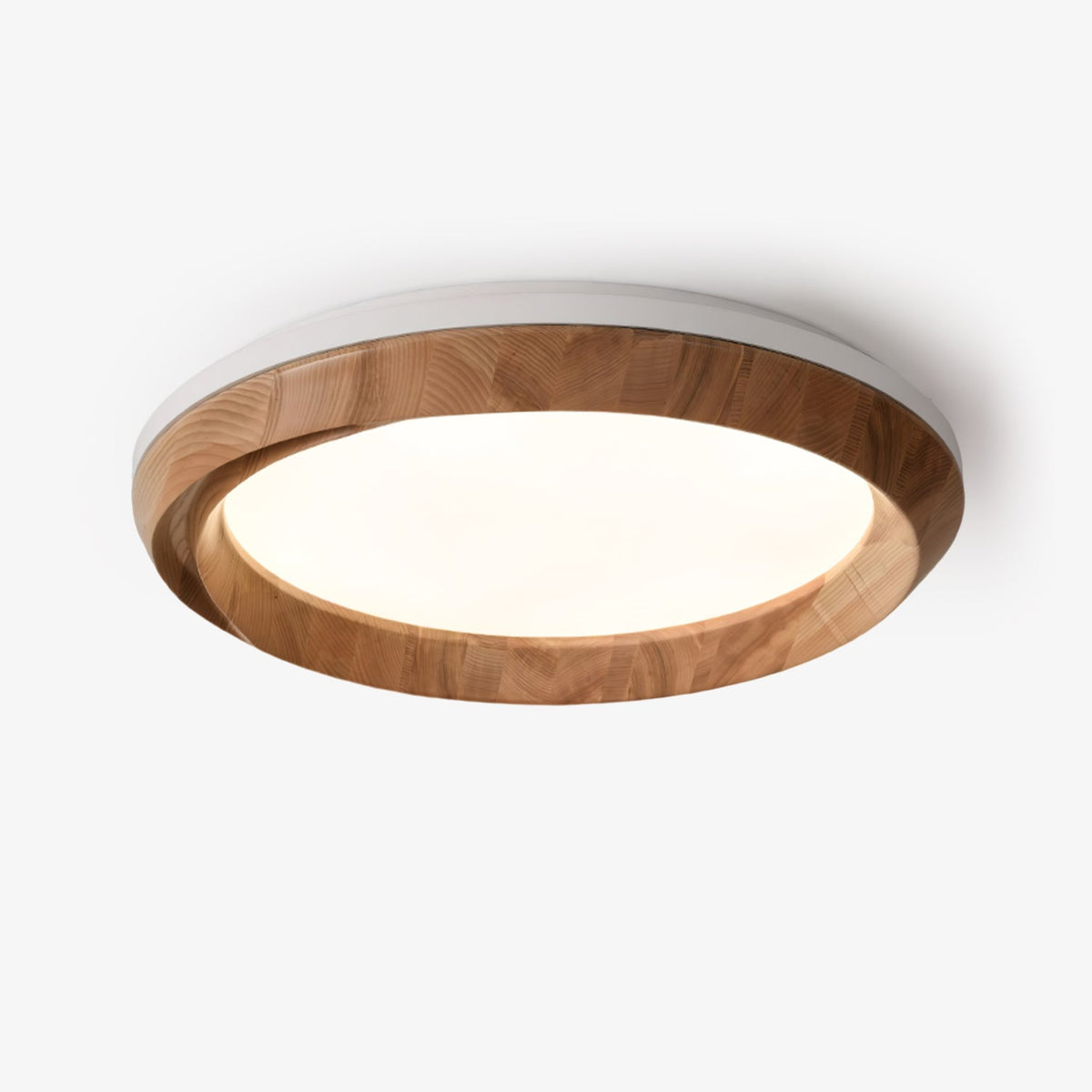 Aurdoreth Modern Minimalist Ripple Wood Ceiling Light