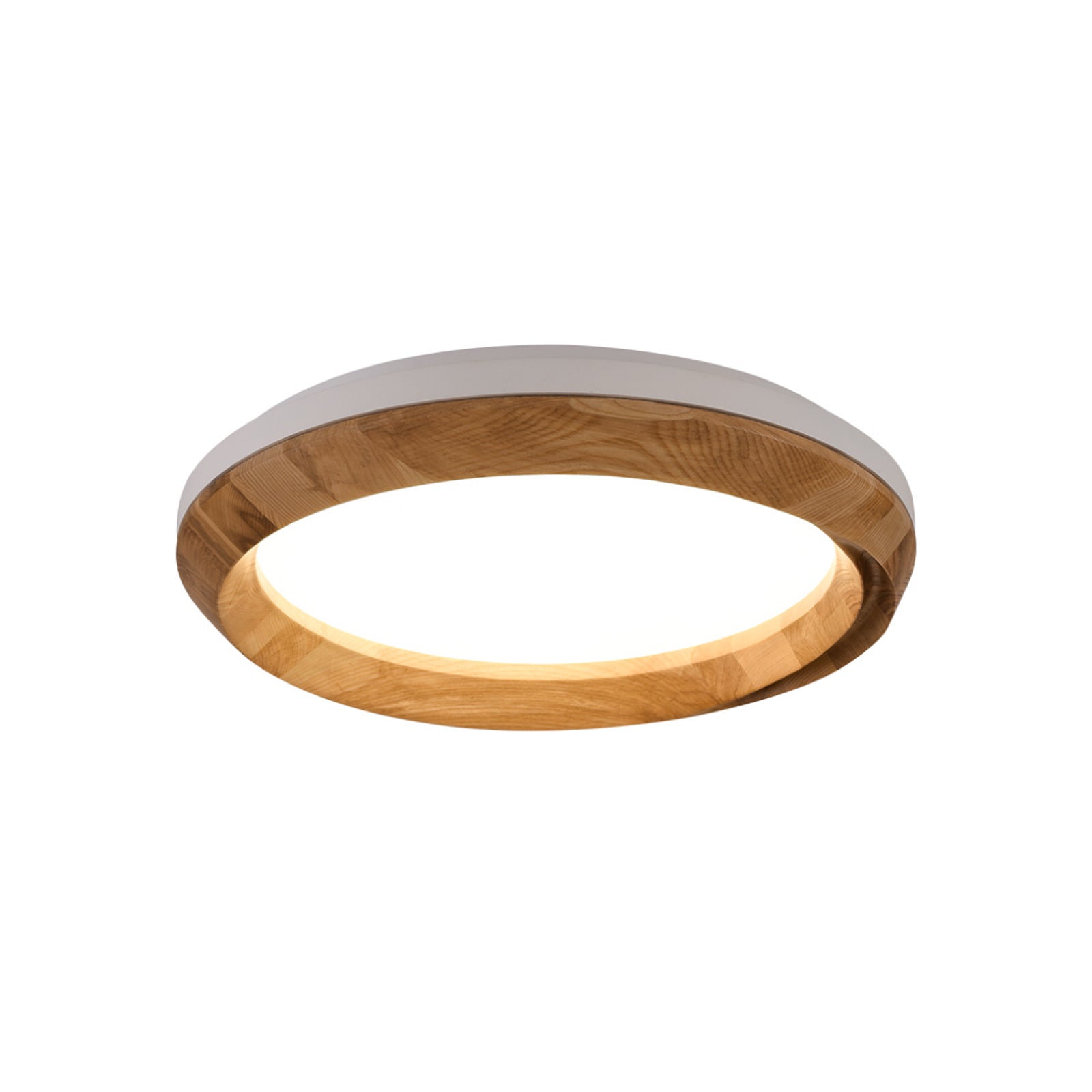 Aurdoreth Modern Minimalist Ripple Wood Ceiling Light