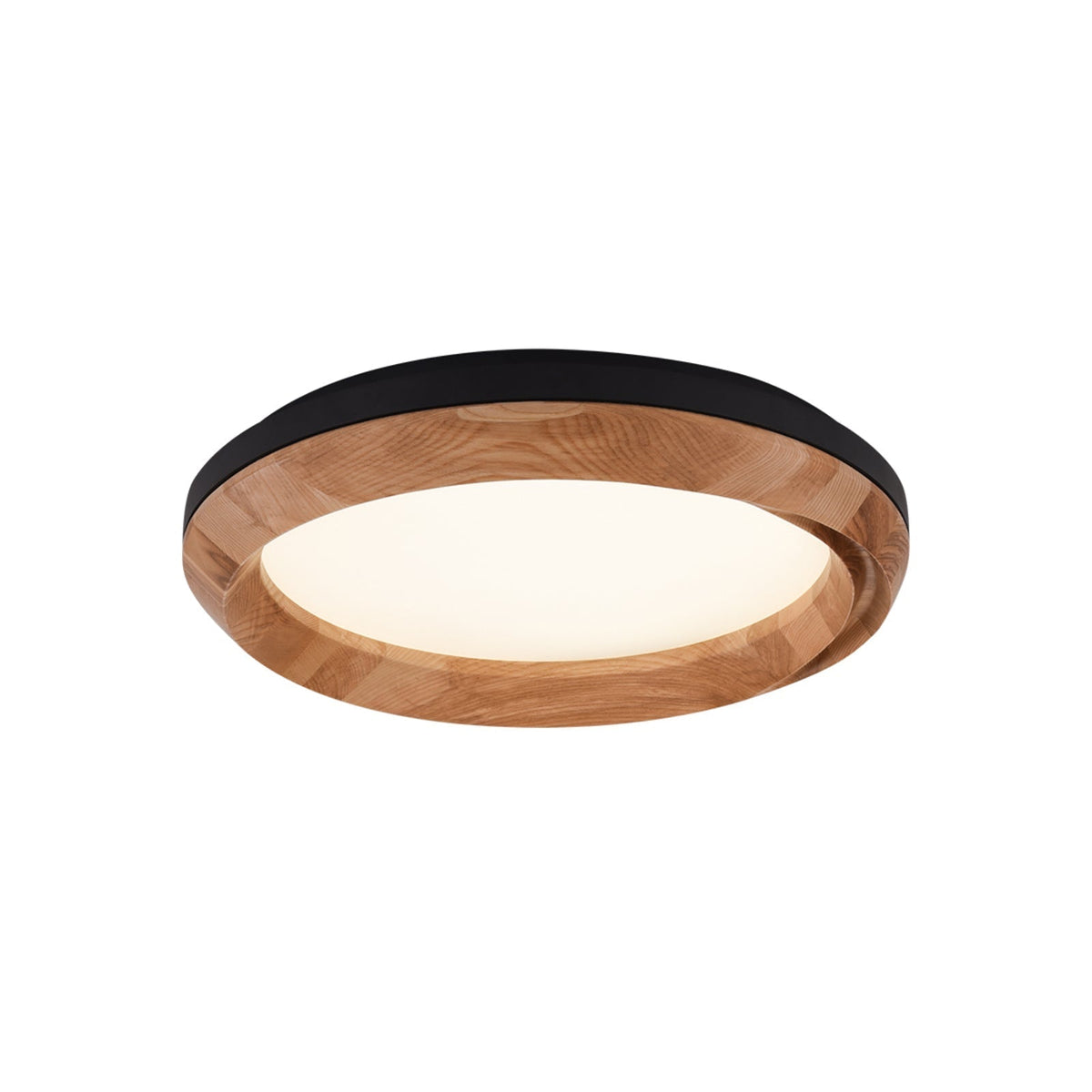 Aurdoreth Modern Minimalist Ripple Wood Ceiling Light