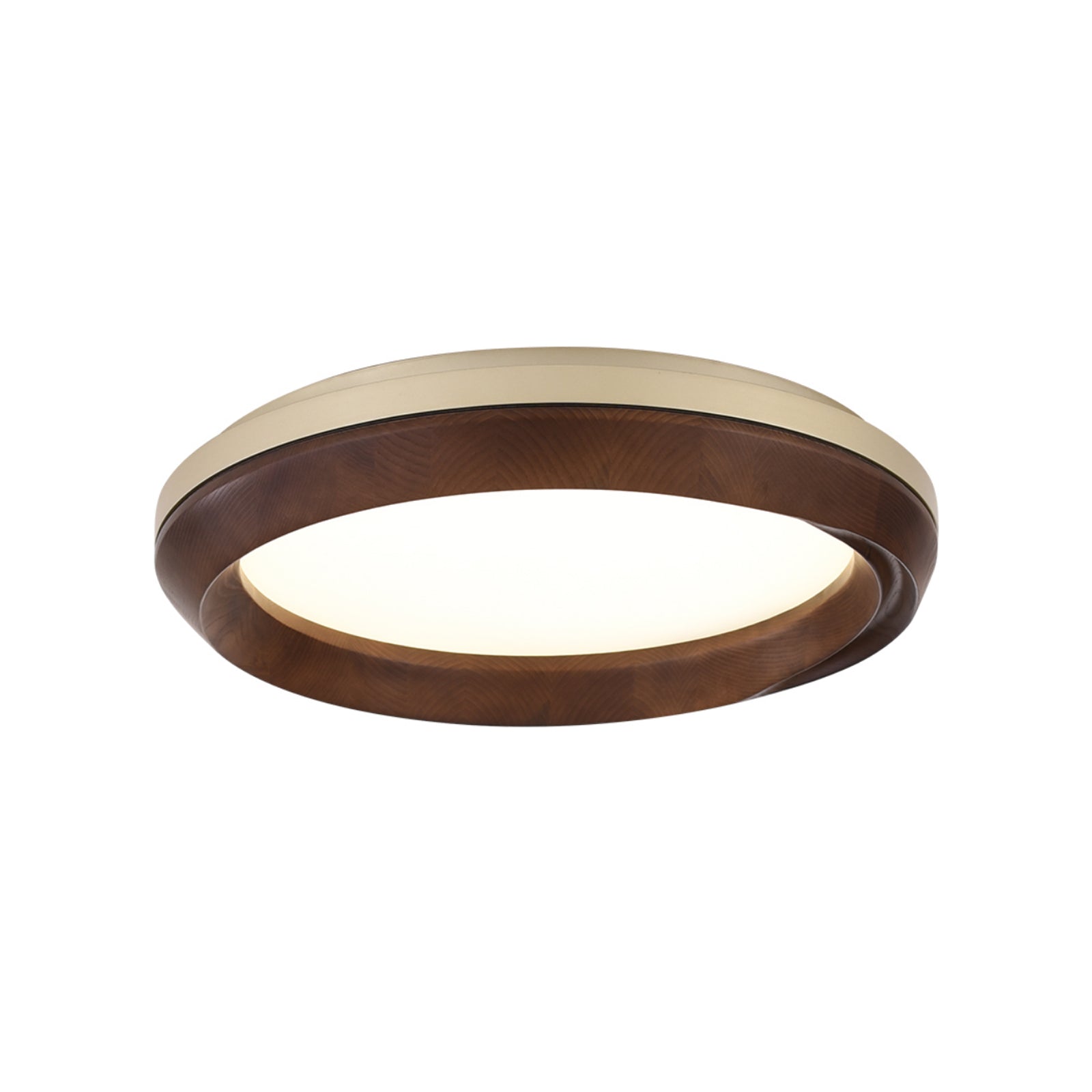 Aurdoreth Modern Minimalist Ripple Wood Ceiling Light