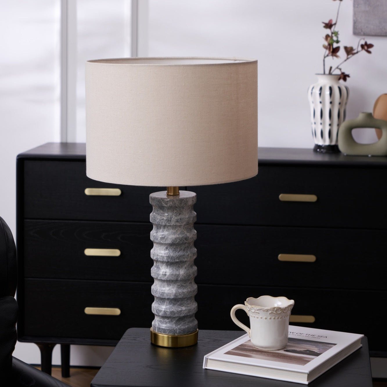 Petirielle Modern Stone Table Lamp