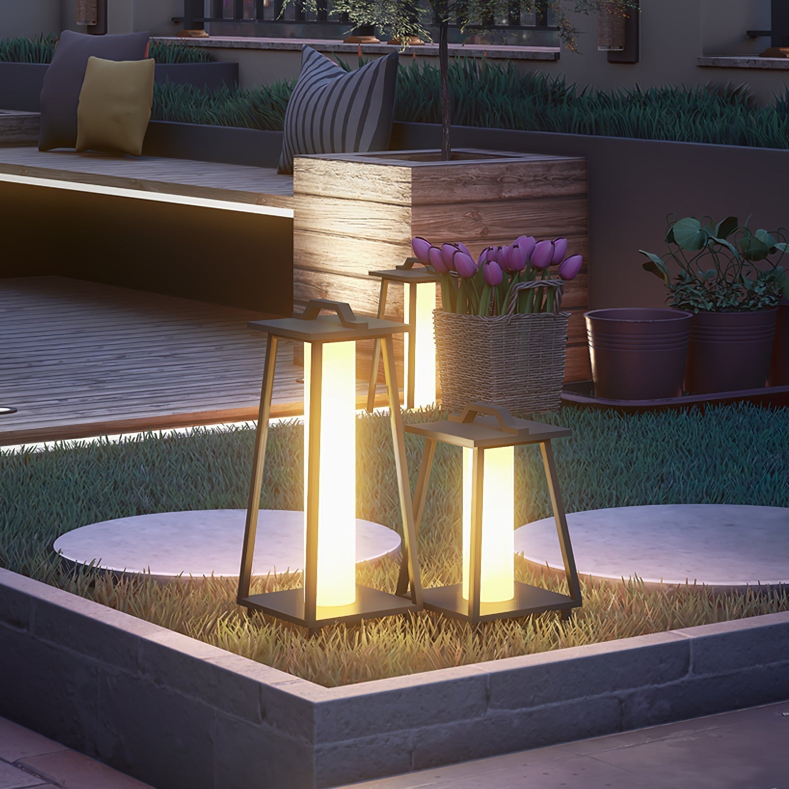 Syphae Trapezoid-shaped Portable Outdoor Light