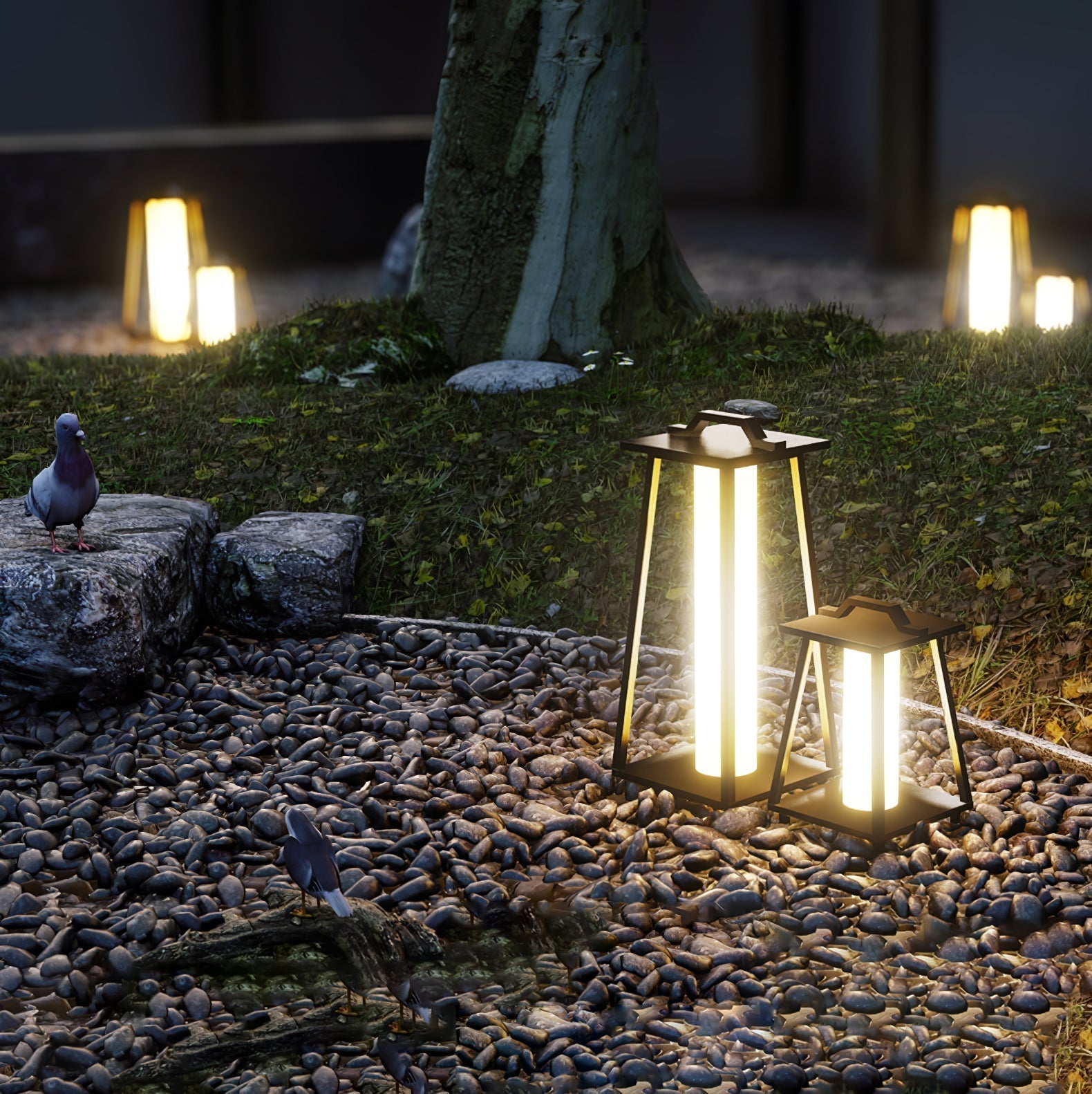 Syphae Trapezoid-shaped Portable Outdoor Light