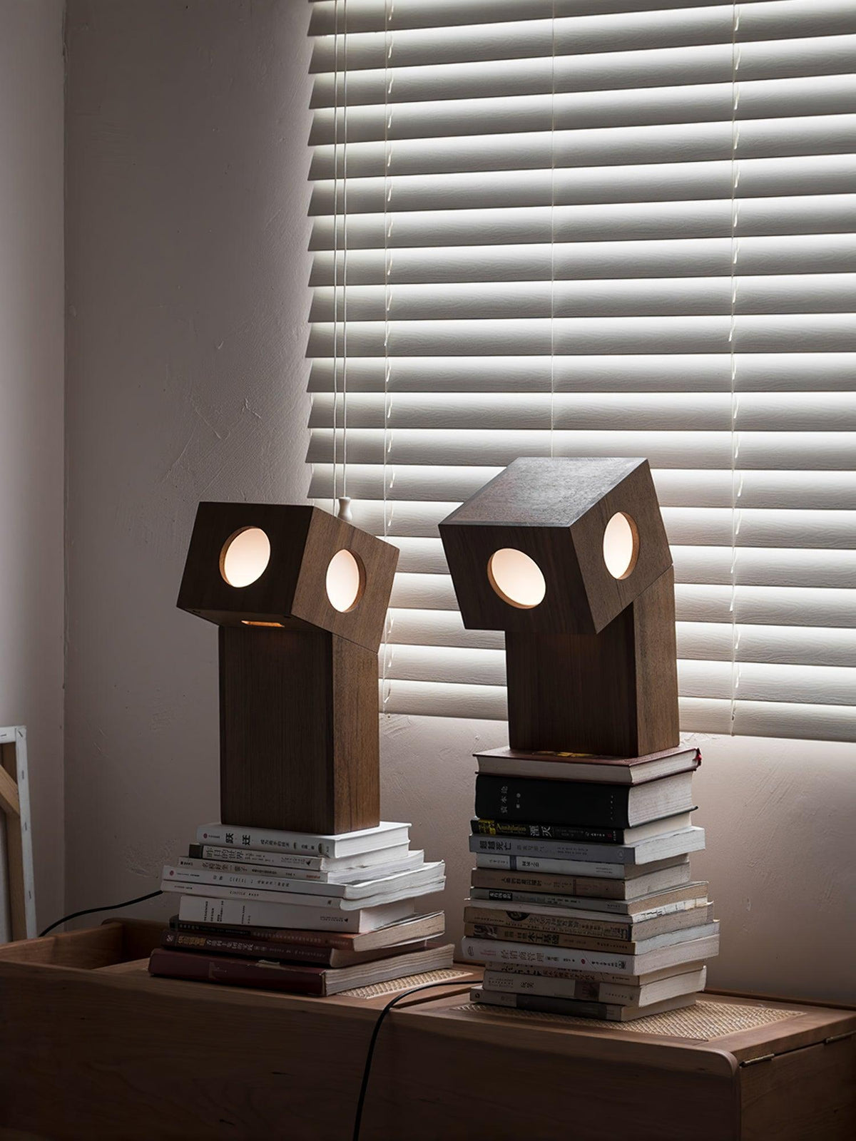 Geo Modern Wood Table Lamp