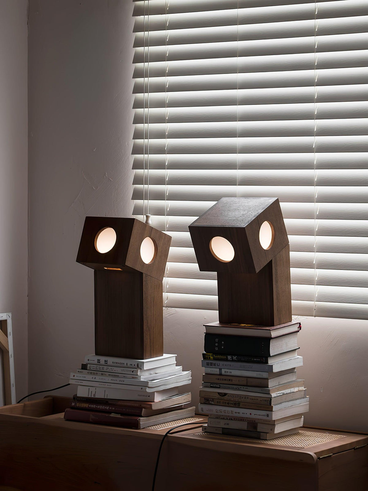 Geo Modern Wood Table Lamp