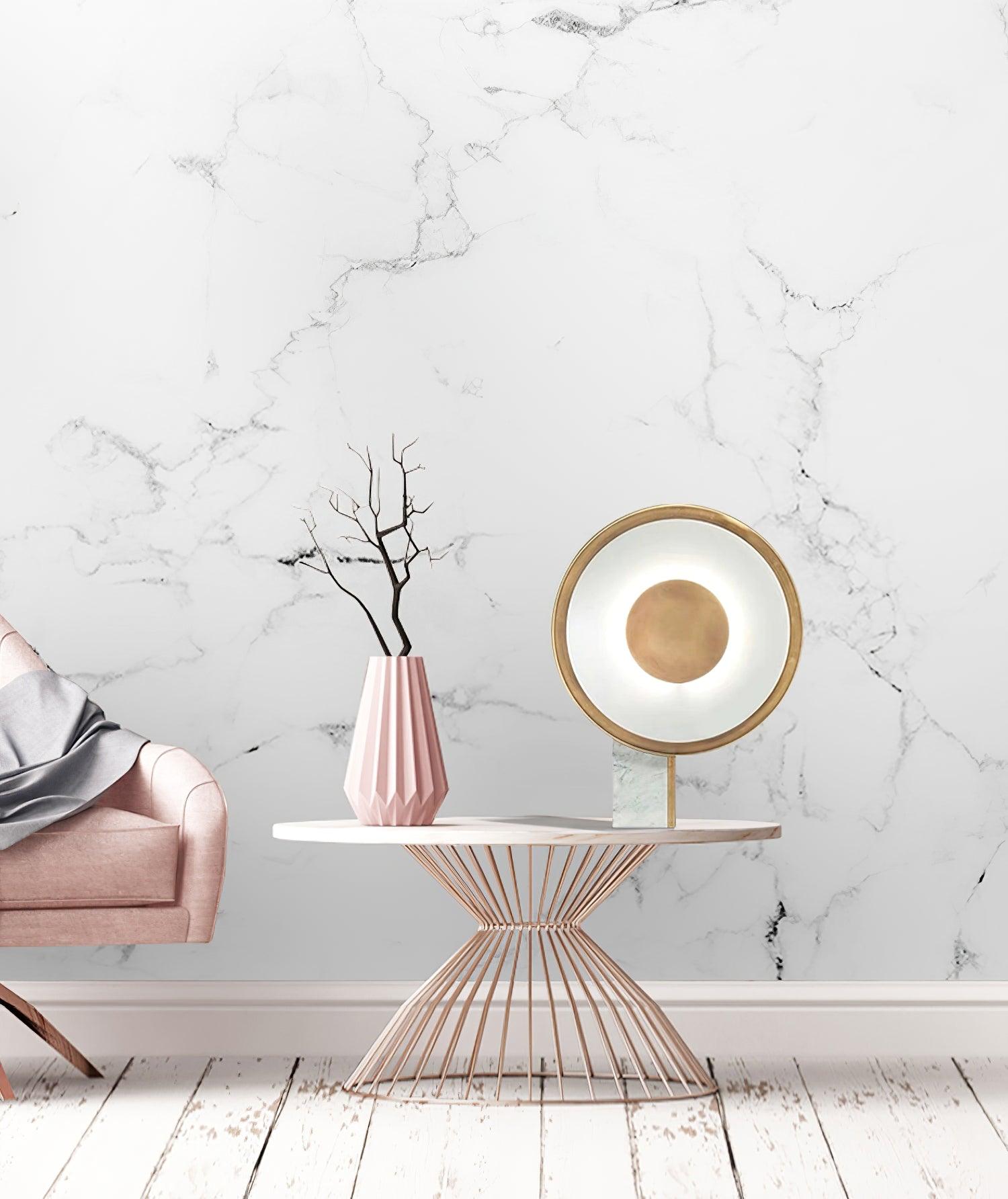Tessain Marble Minimalist Table Lamp