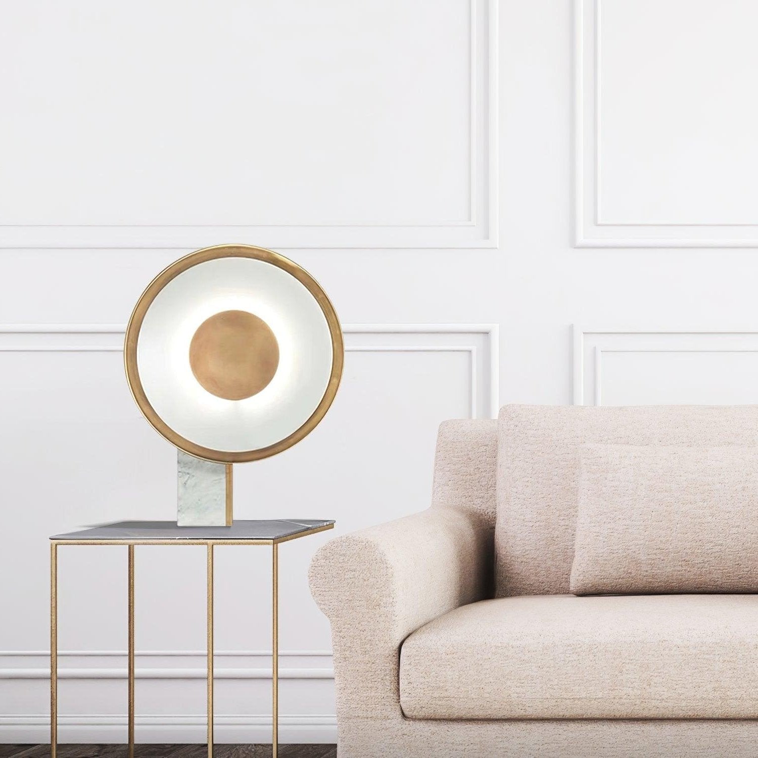 Tessain Marble Minimalist Table Lamp