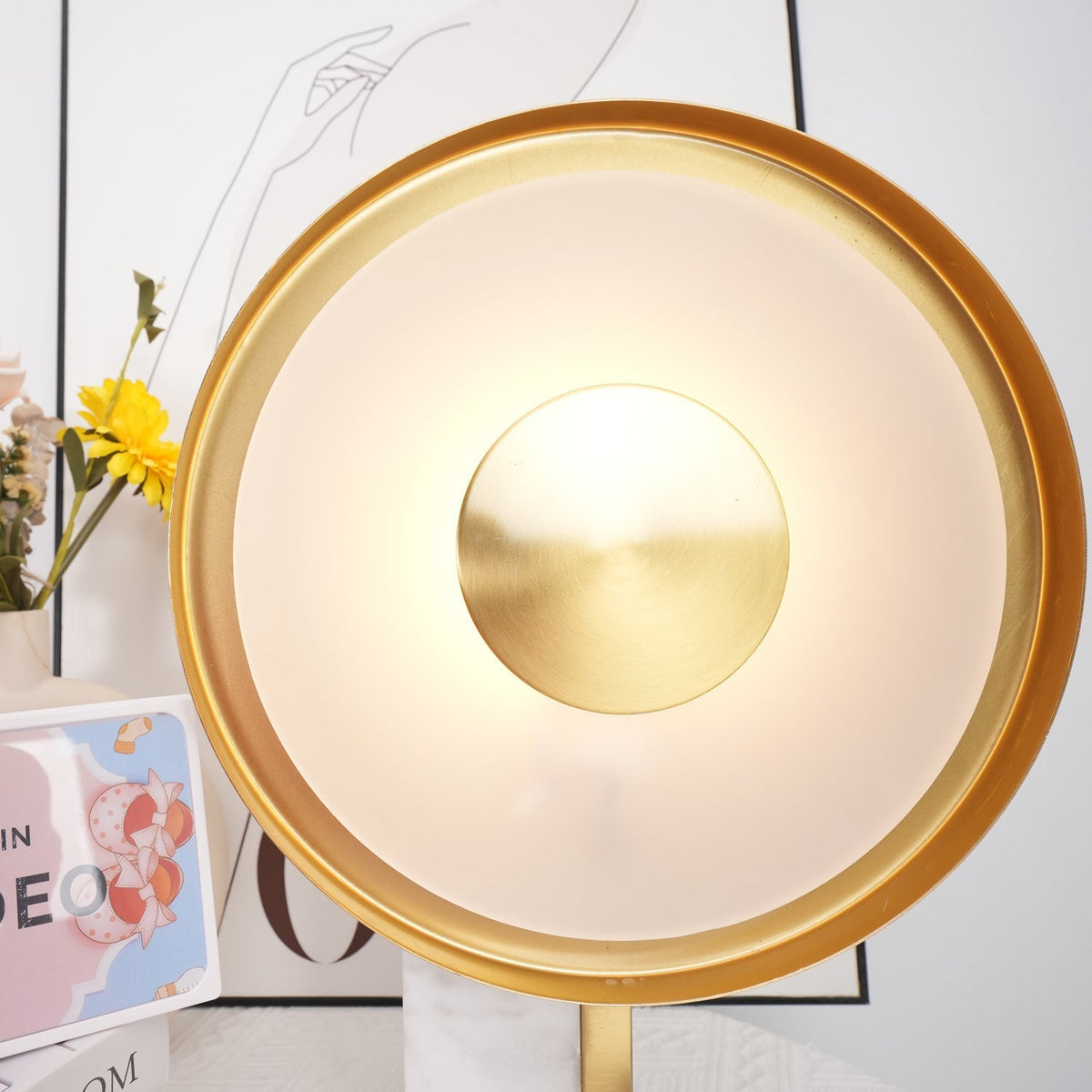 Tessain Marble Minimalist Table Lamp