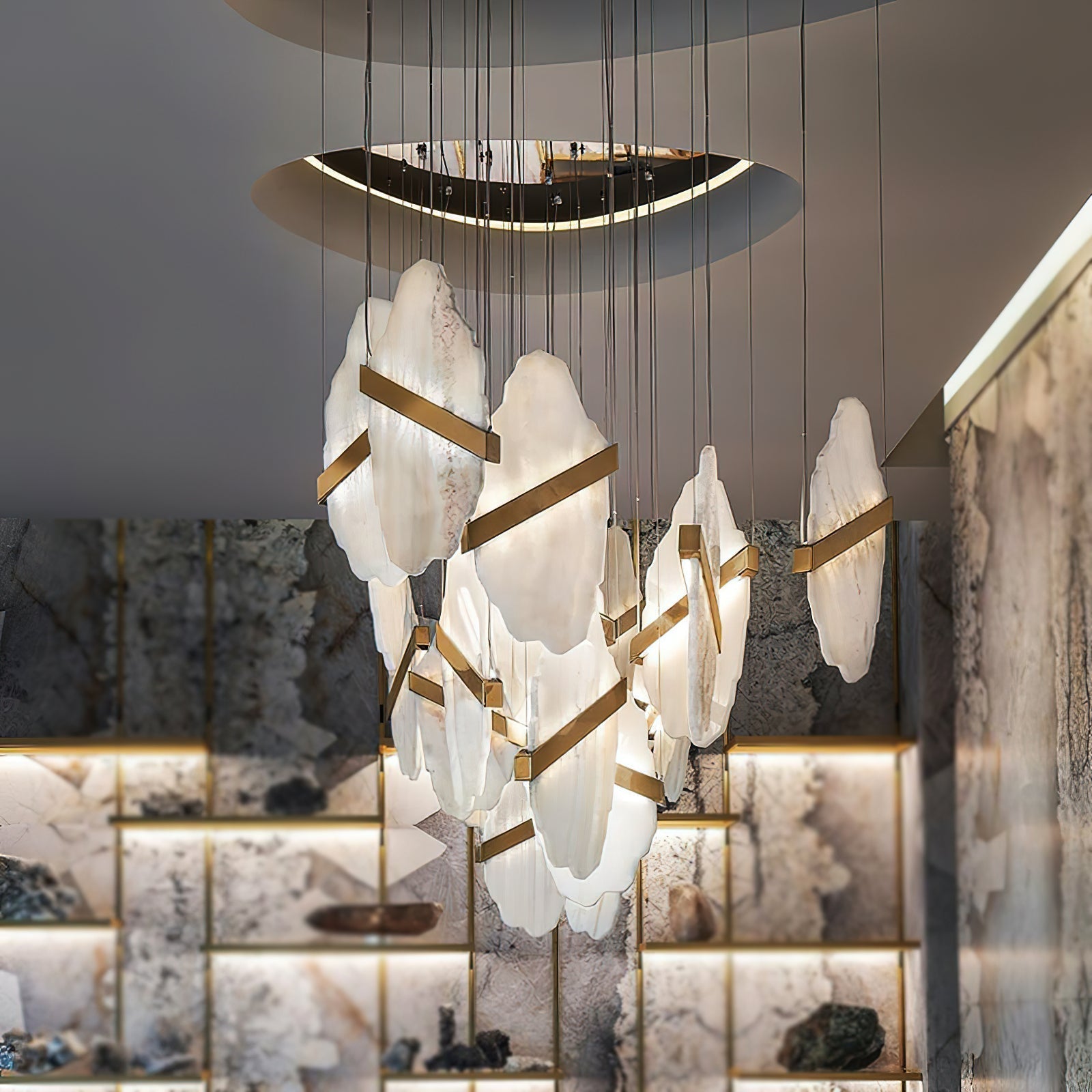 Ollorus Irregular Alabaster Chandelier