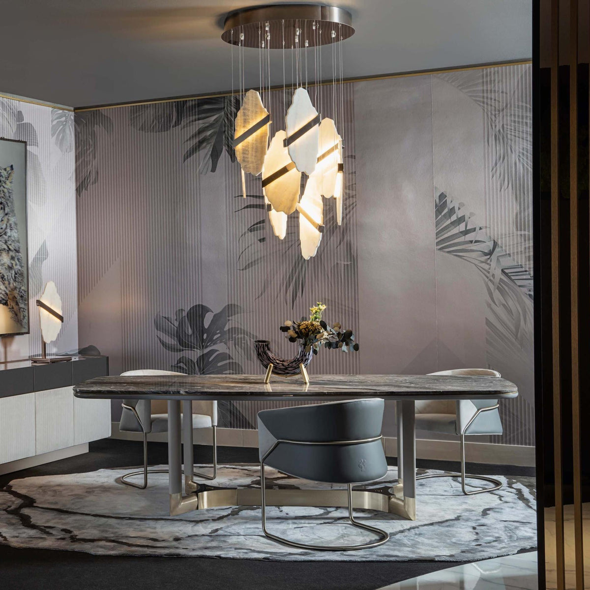 Ollorus Irregular Alabaster Chandelier