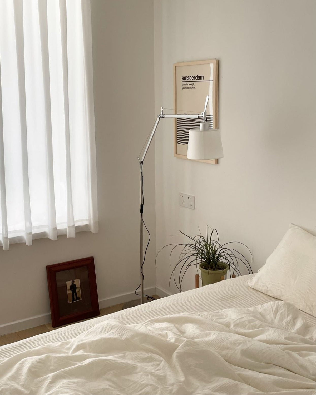 Ciroce Fabric Industrial Floor Lamp