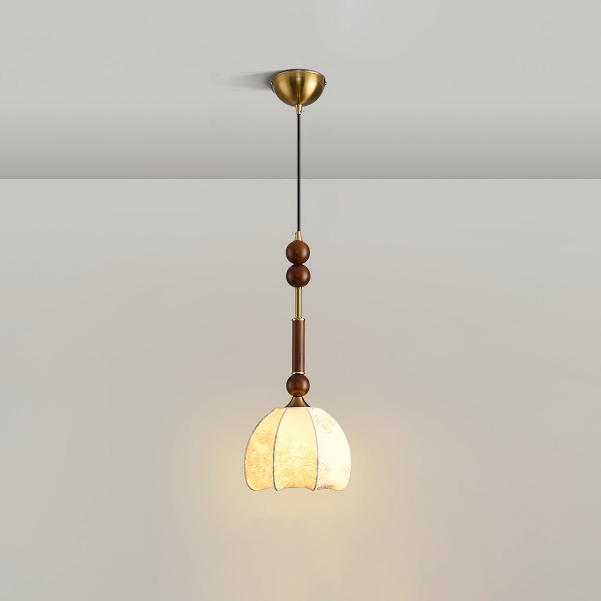 Yovelis Vintage Wood Pendant Lamp
