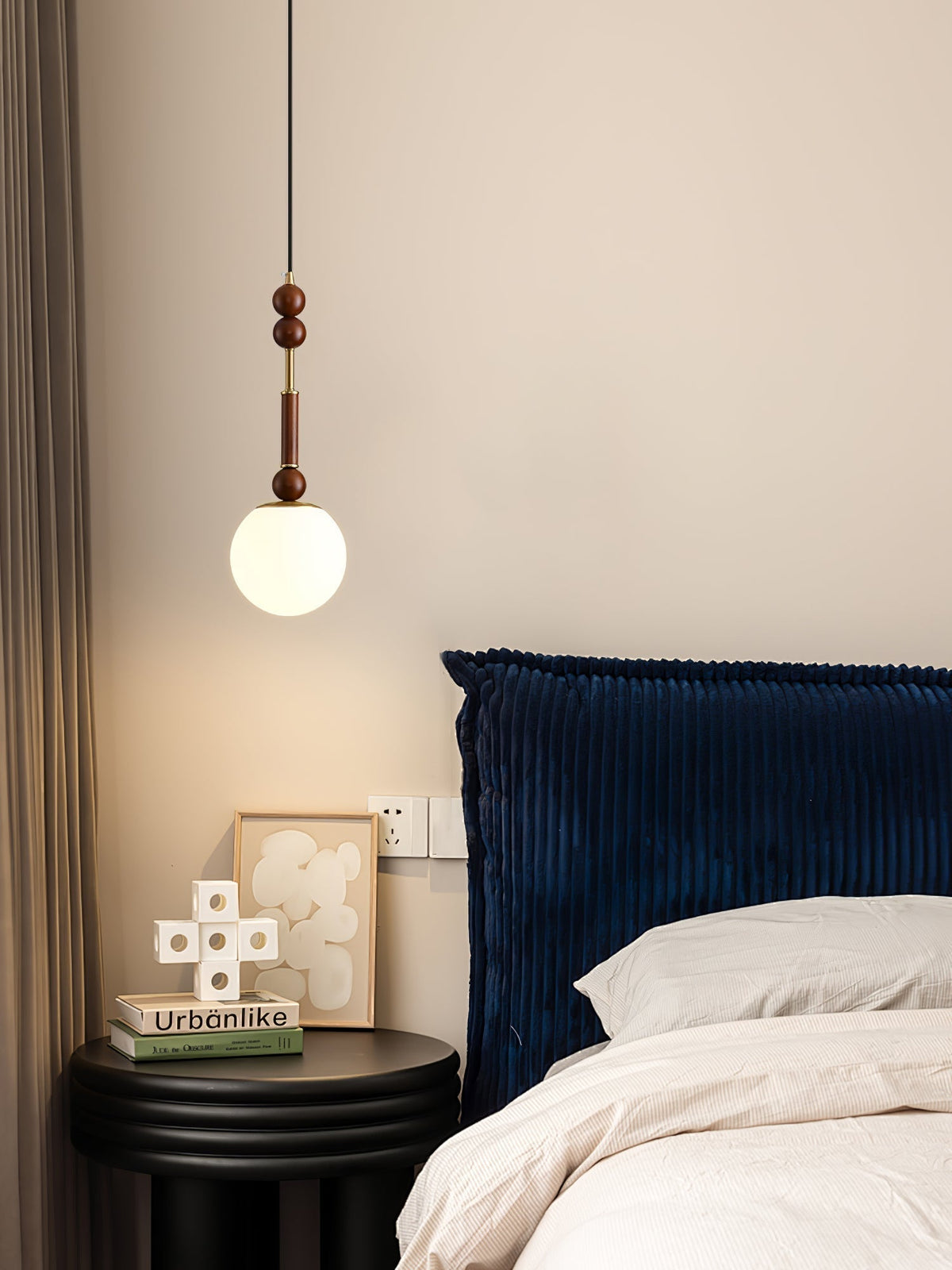 Yovelis Vintage Wood Pendant Lamp