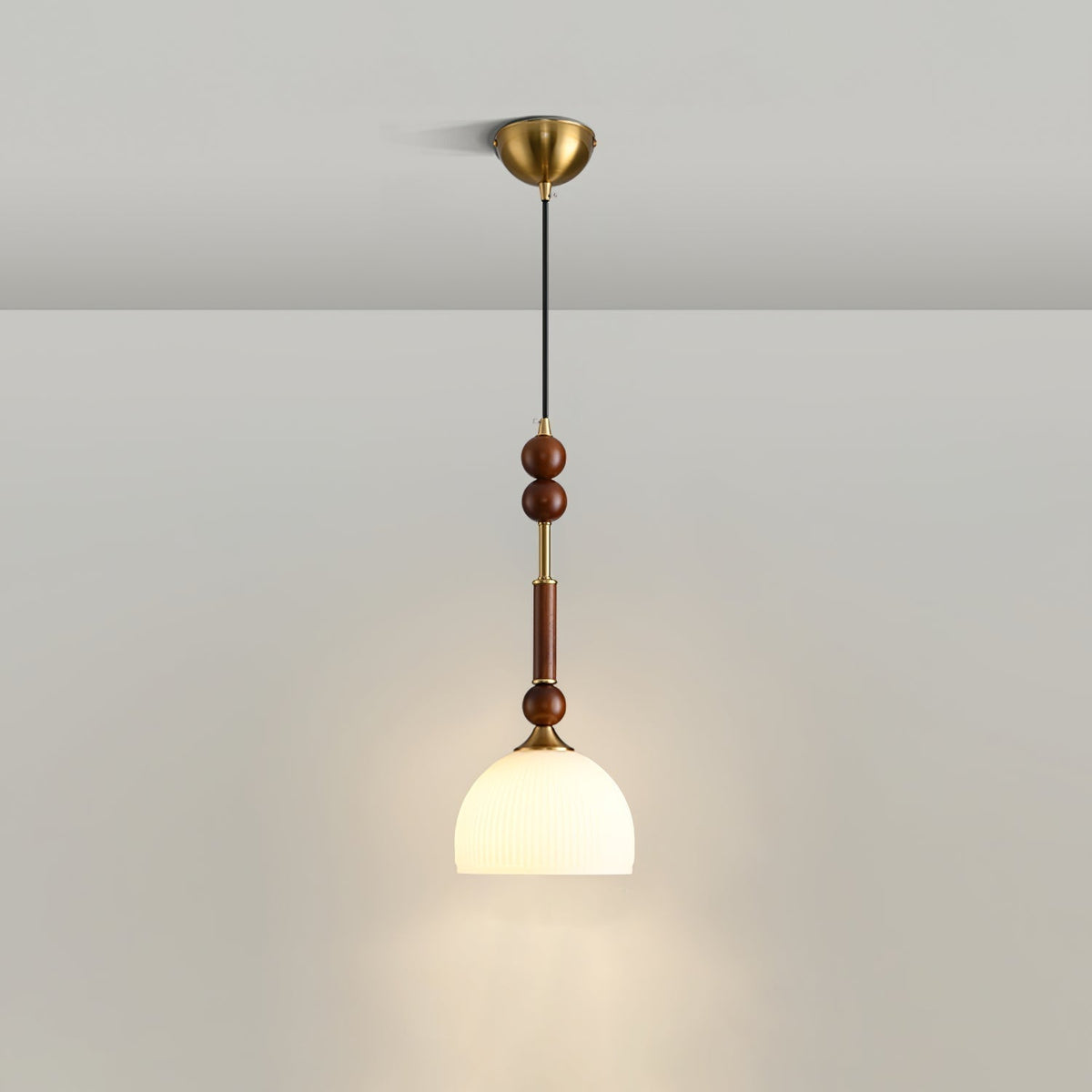 Yovelis Vintage Wood Pendant Lamp