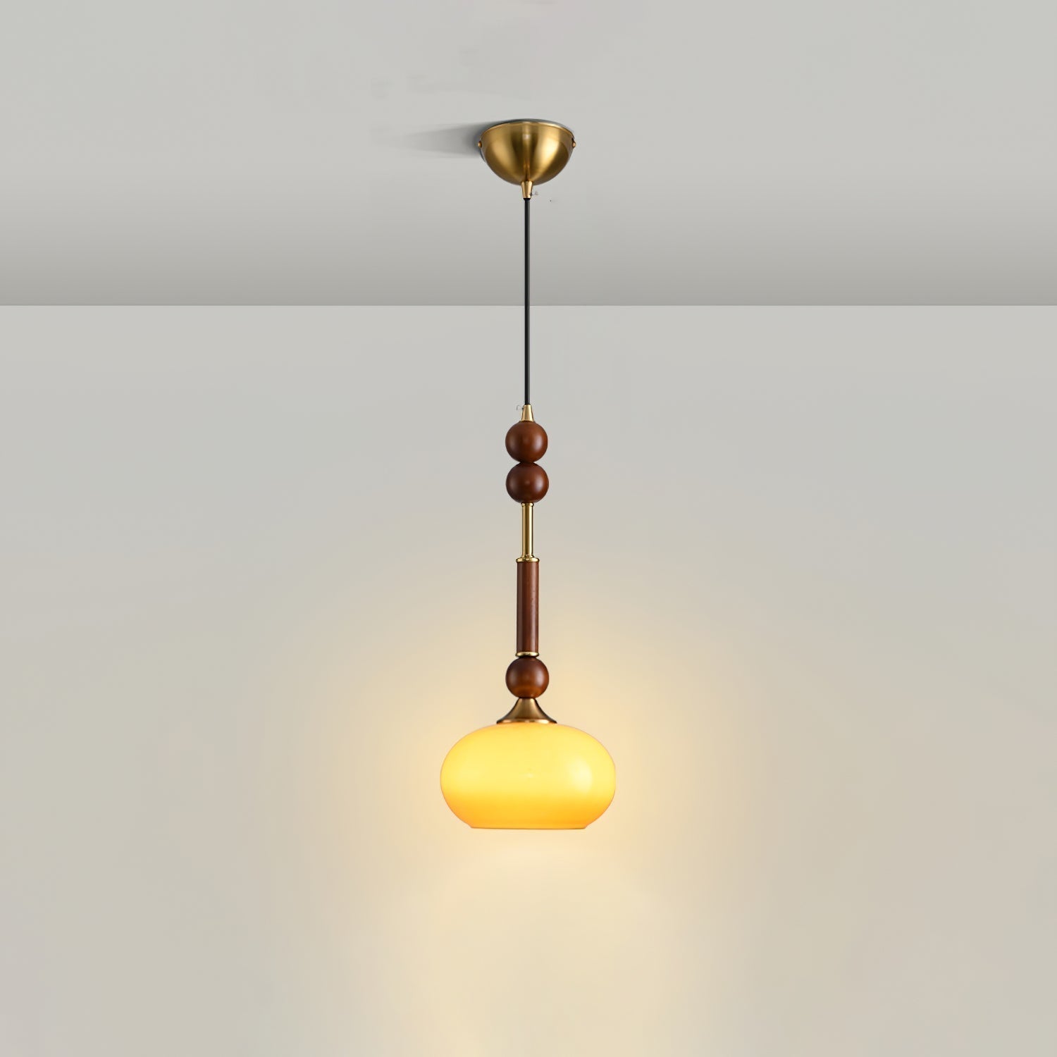 Yovelis Vintage Wood Pendant Lamp