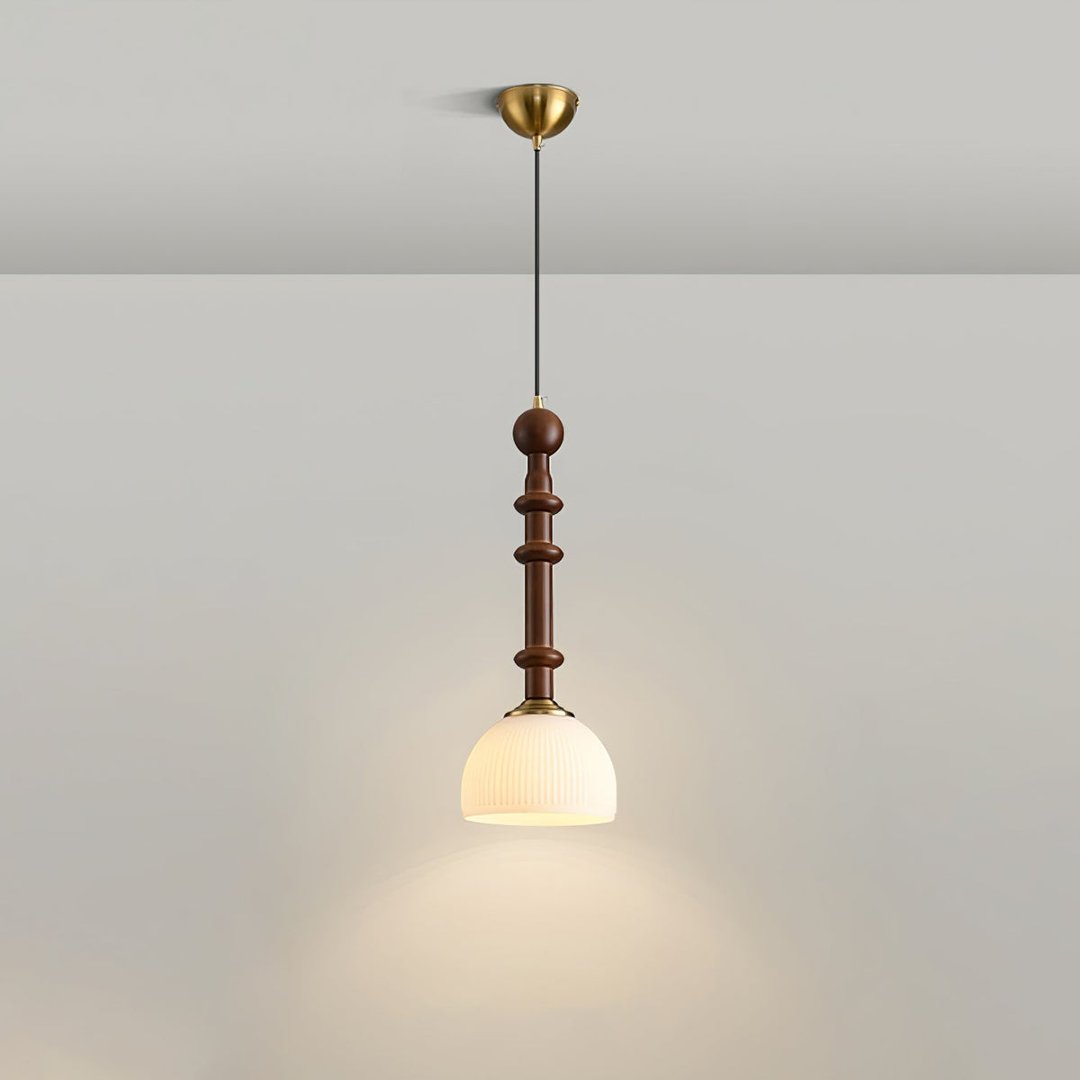 Yovelis Vintage Wood Pendant Lamp